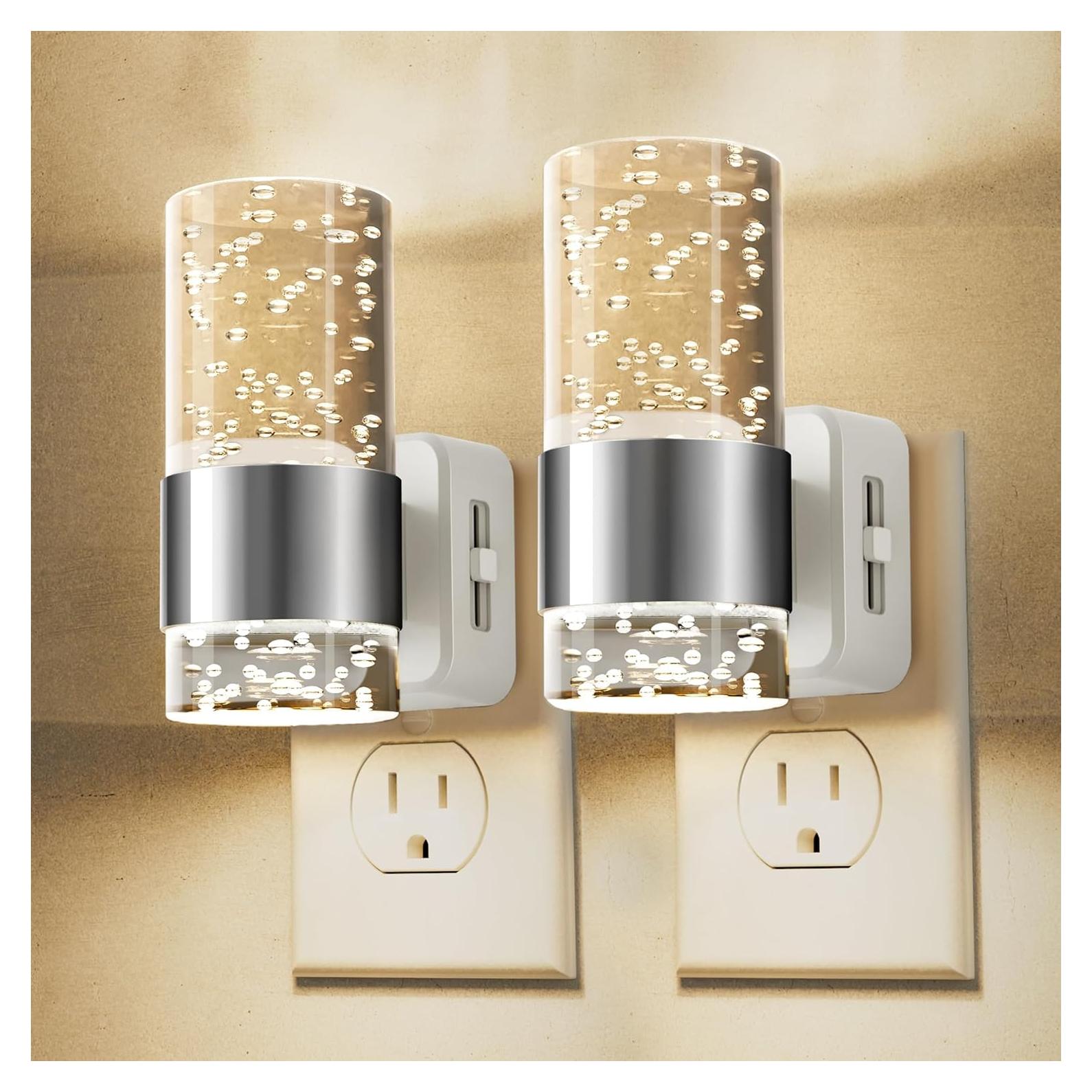 Luz Nocturna LED Regulable LOHAS 2 Paquete 3000K con Sensor