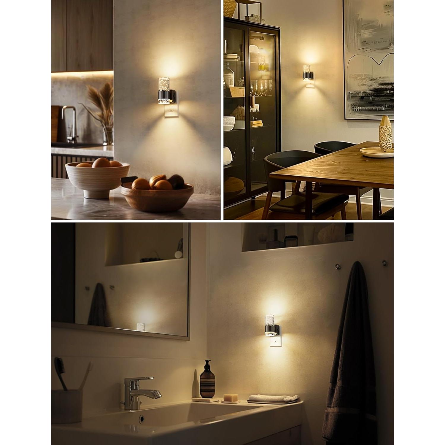 Luz Nocturna LED Regulable LOHAS 2 Paquete 3000K Automática