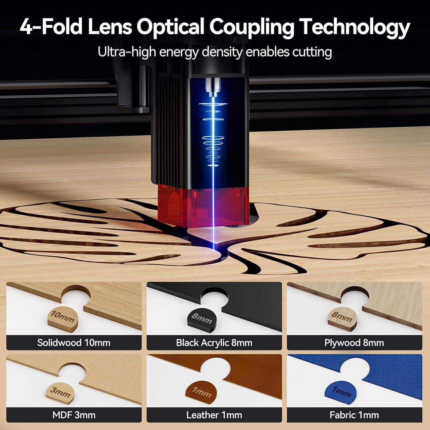 Grabador láser KENTOKTOOL LE400PRO 5.5W para madera y acrílico