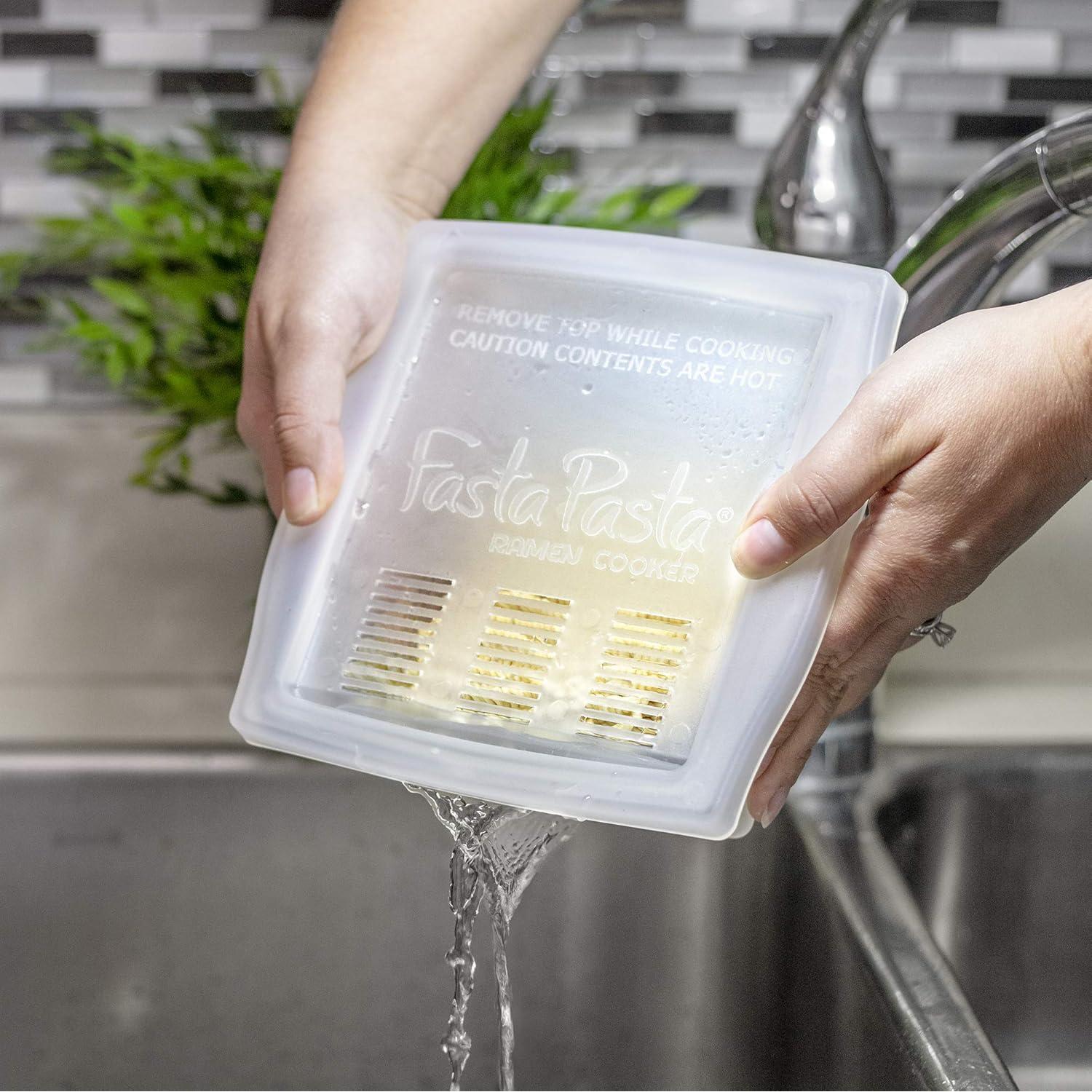 Cocinero de Fideos Ramen Fasta Pasta para Microondas - 2 Paquetes