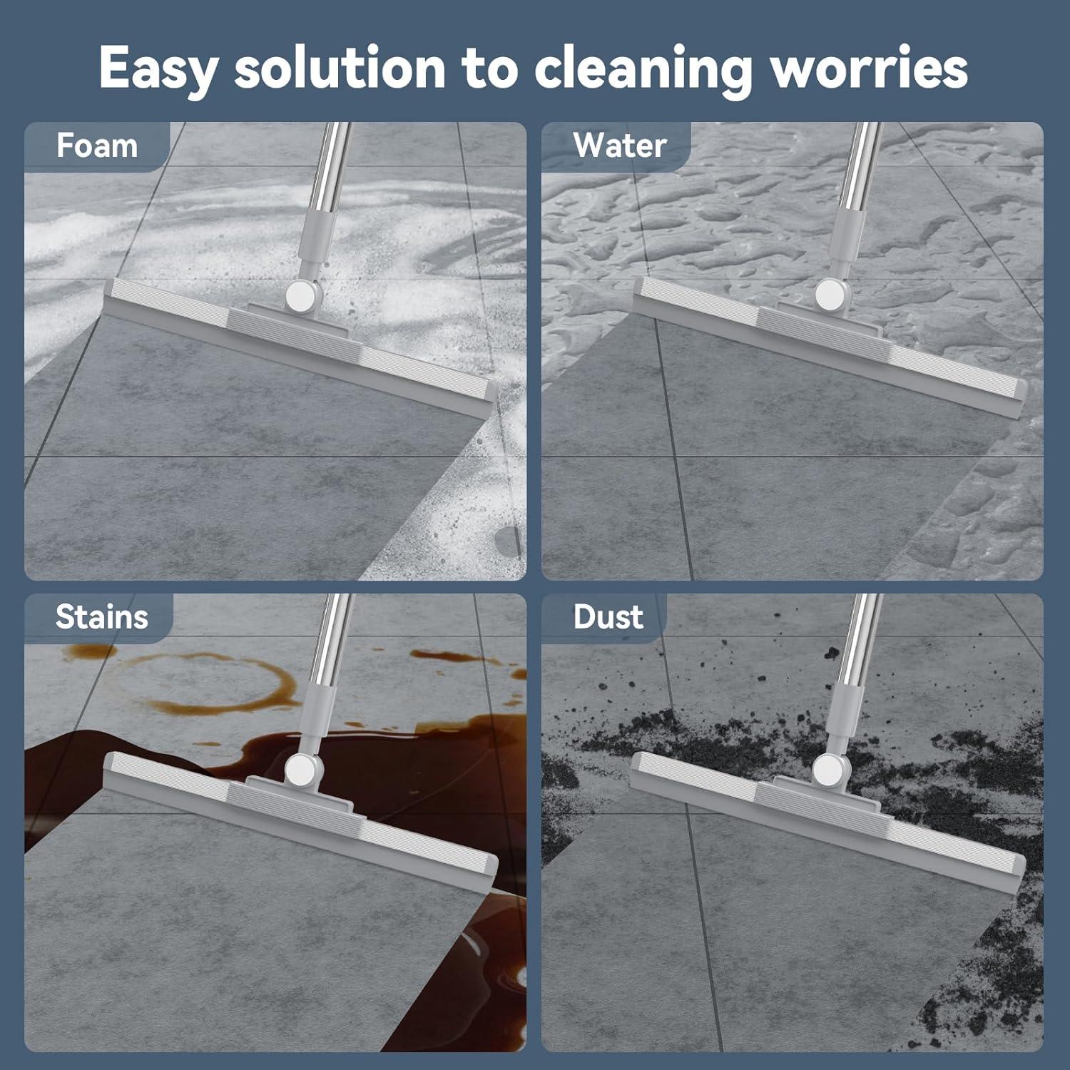 Raspador de Piso con Cabezal Rotatorio Nodirz 52" Plata