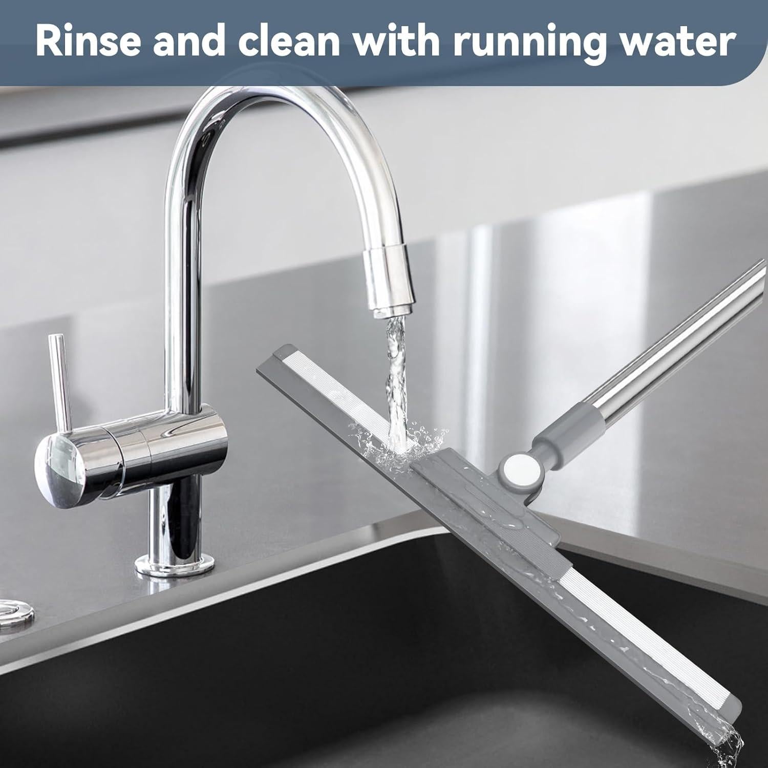 Raspador de Piso con Cabezal Rotatorio Nodirz 52" Plata