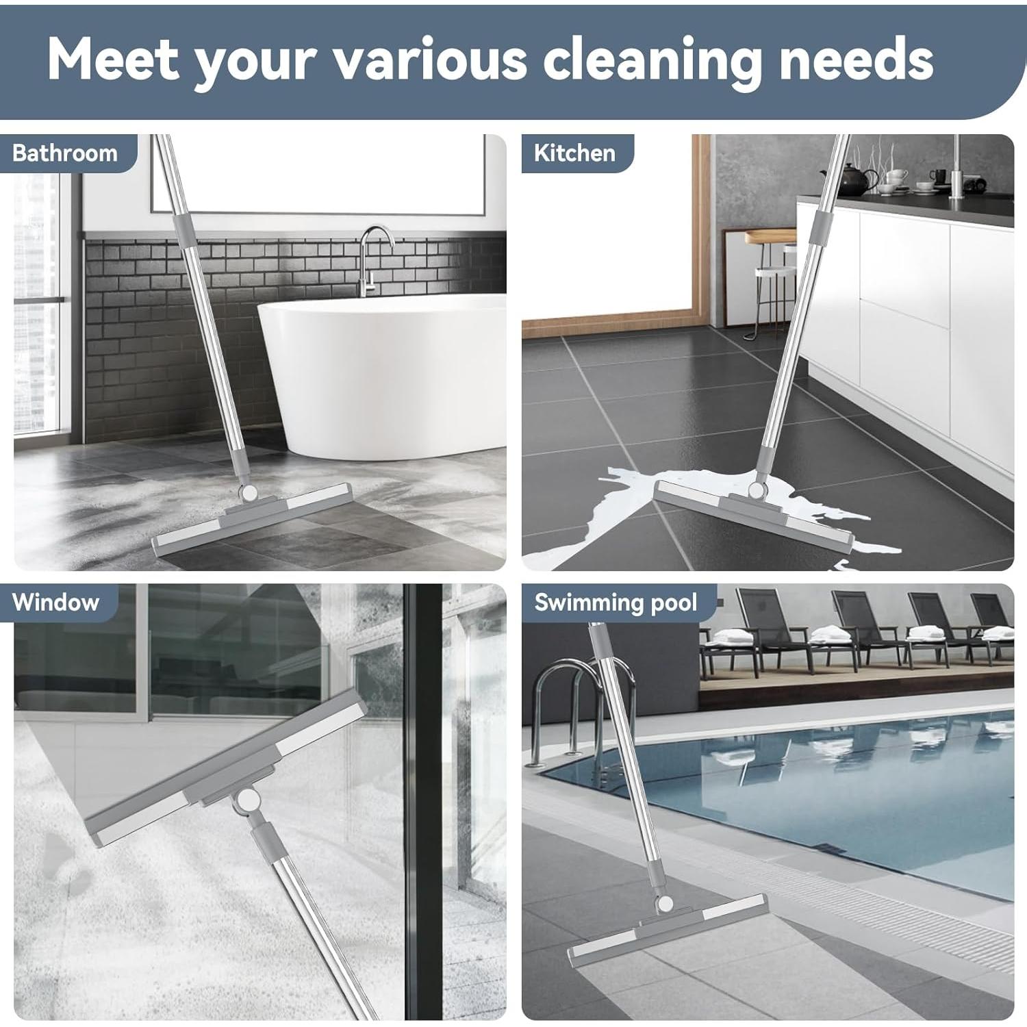 Raspador de Piso con Cabezal Rotatorio Nodirz 52" Plata