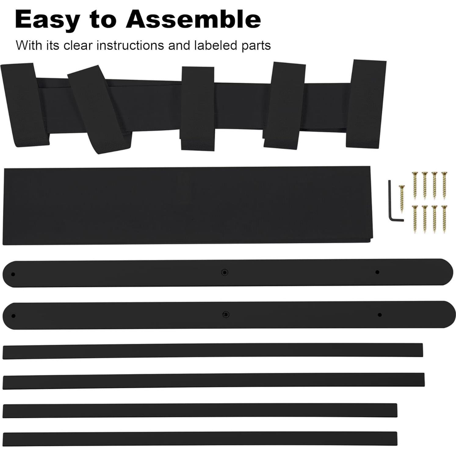 Soporte de Equipaje Plegable VASMIA de Bambú Negro 67x45cm