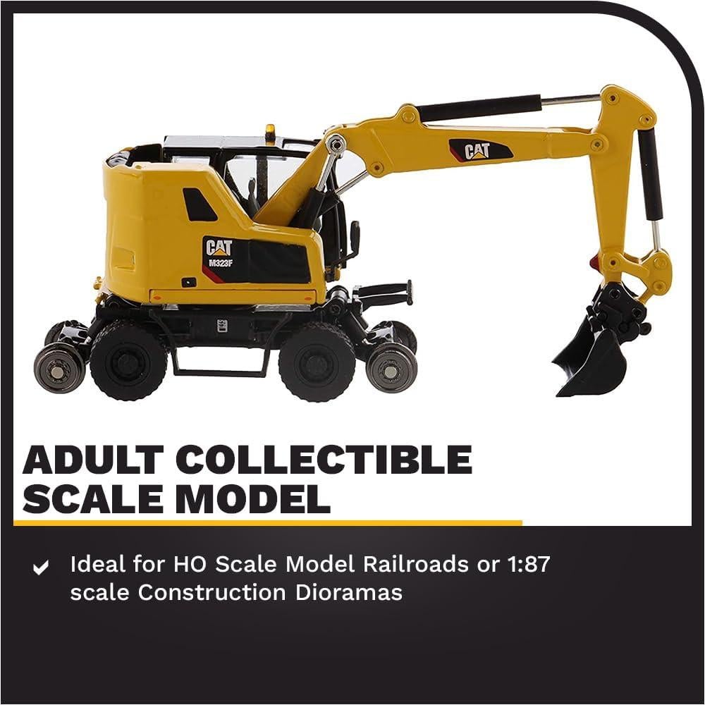 Excavadora sobre Ruedas Caterpillar M323F 1:87 con Herramientas