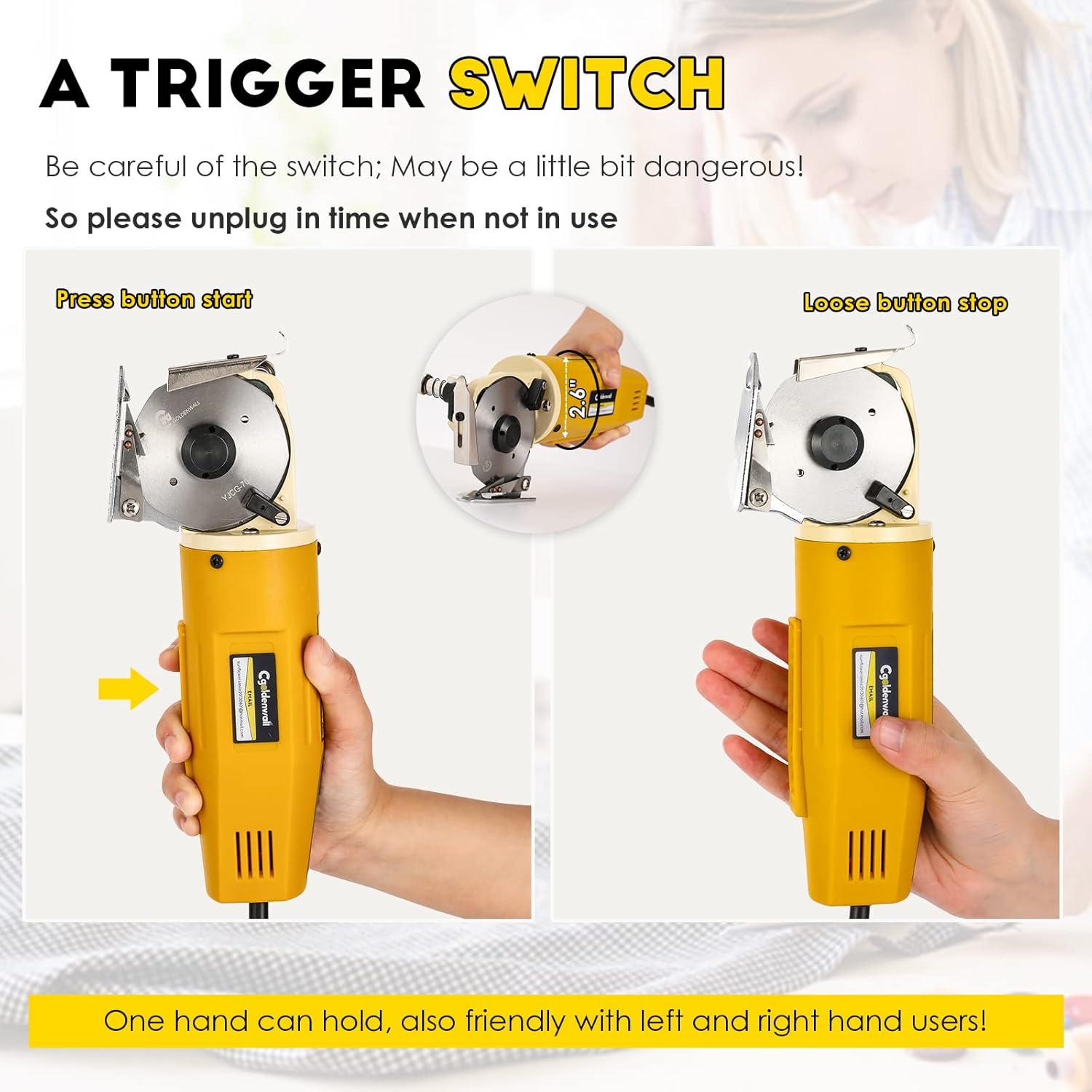 Cortador de Tela Eléctrico CGOLDENWALL 170W 25mm 69.85cm