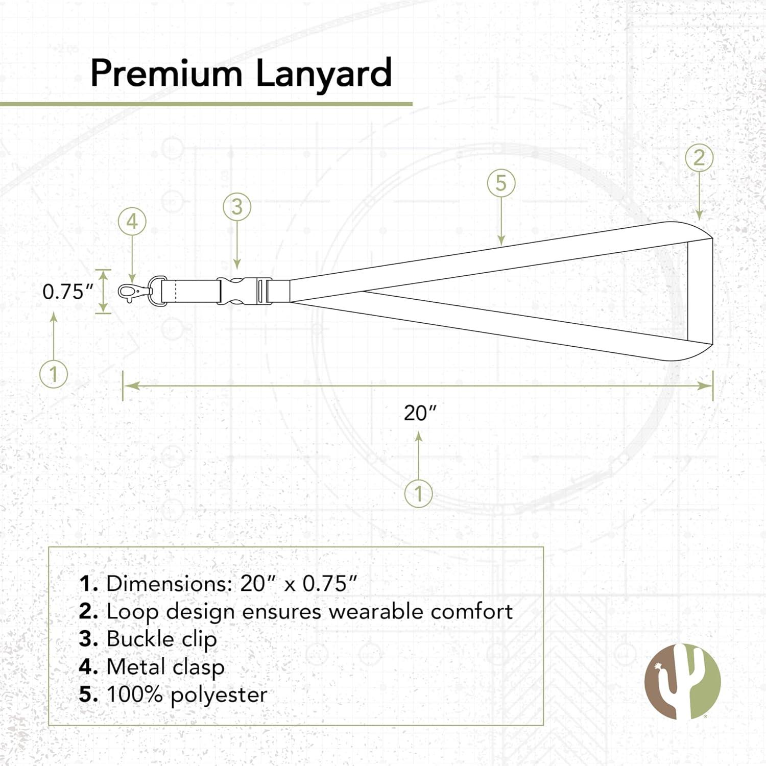 Llavero Lanyard Desierto Cactus Chicago Bulls NBA 1,91cm x 30,48cm