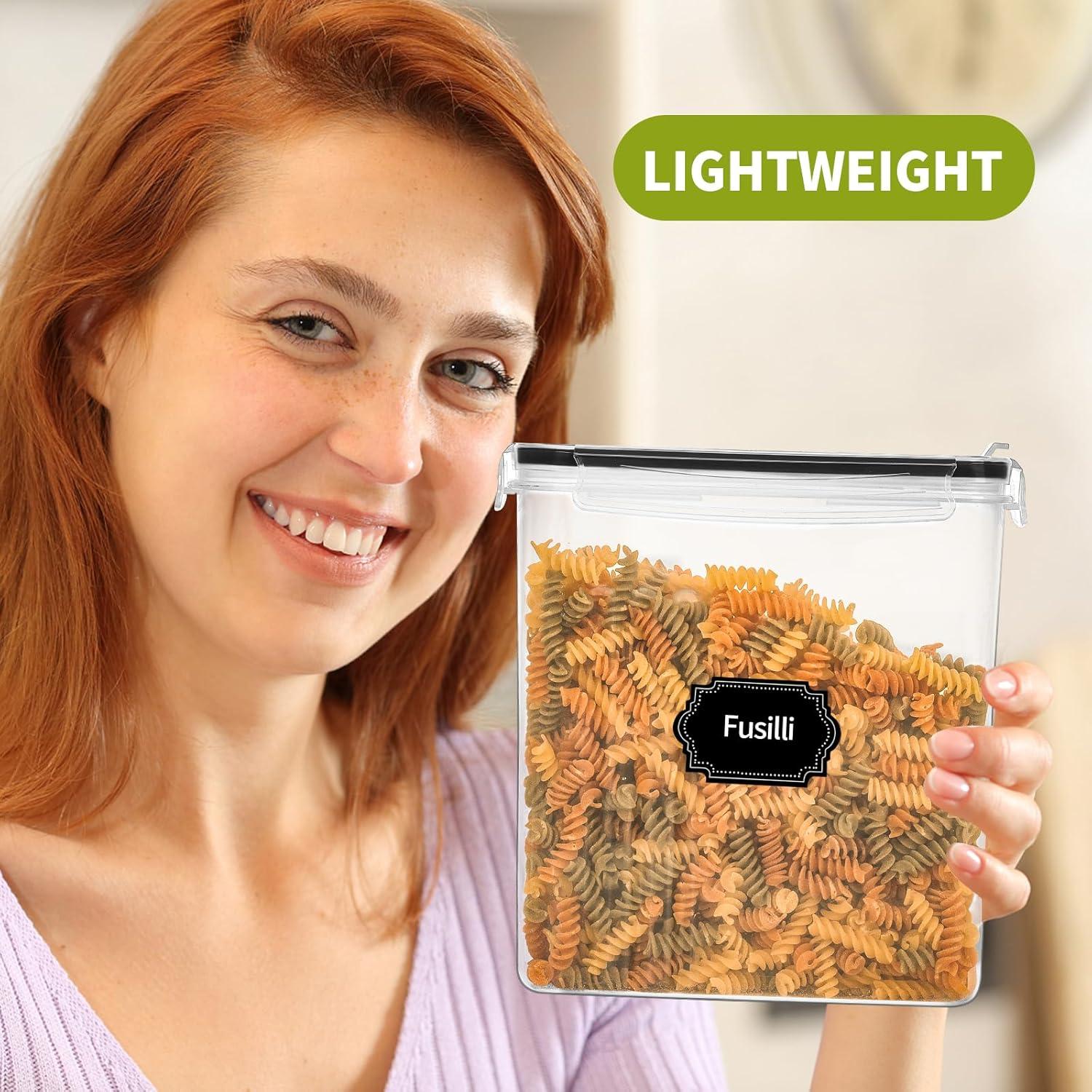 Contenedores de Cereal Skroam 4PCS 4L Herméticos con Boquilla