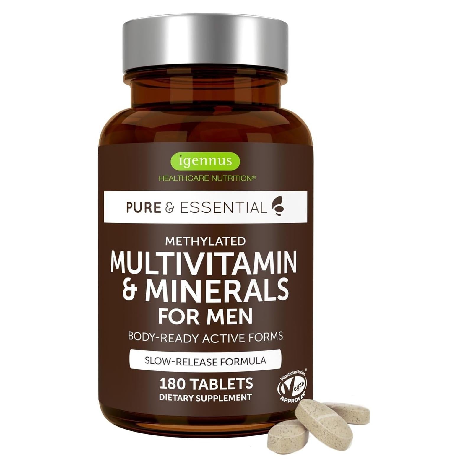 Multivitamina Metilada para Hombres Igennus 180 Tabletas
