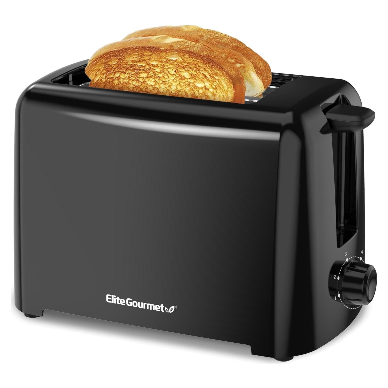 Tostadora Elite Gourmet ECT1027B 2 Rebanadas Negra 6 Niveles