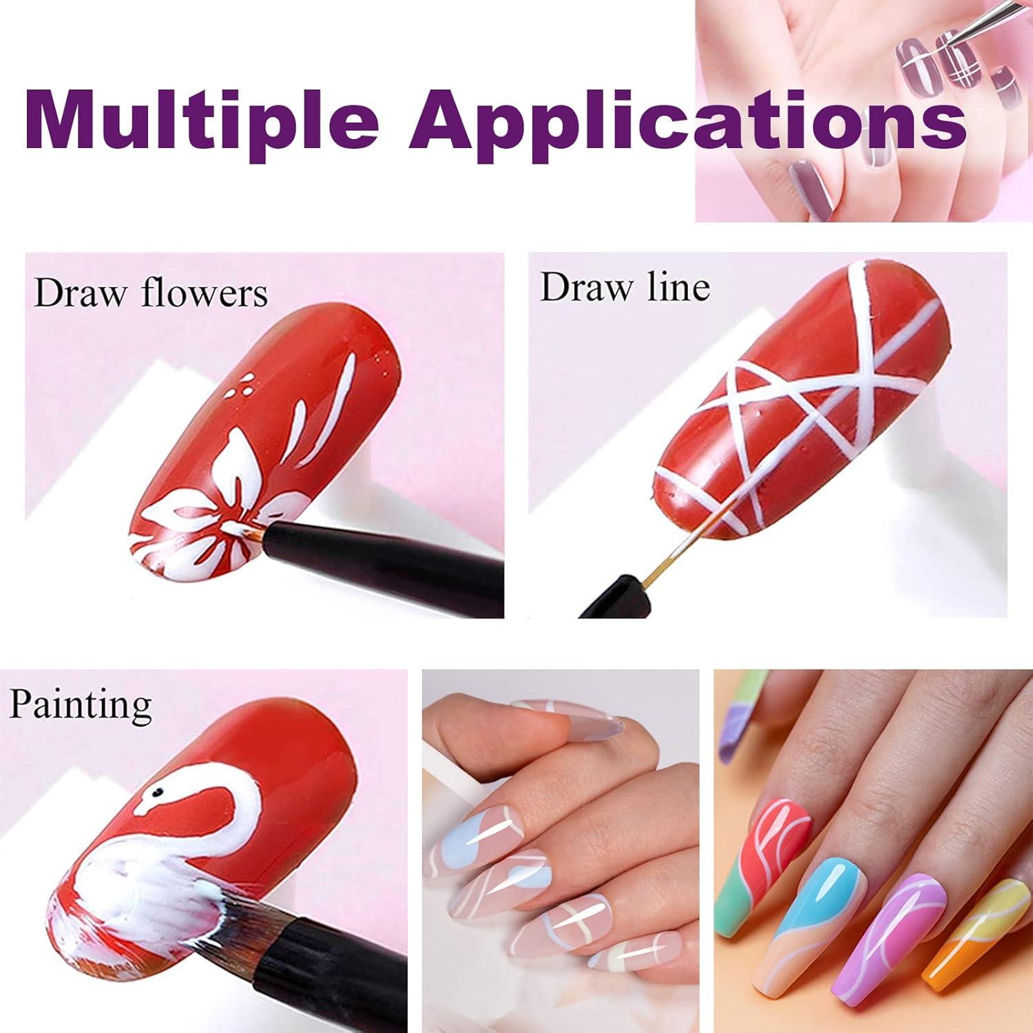 Kit de Pinceles y Estampador de Uñas KAYZON - 15 Piezas