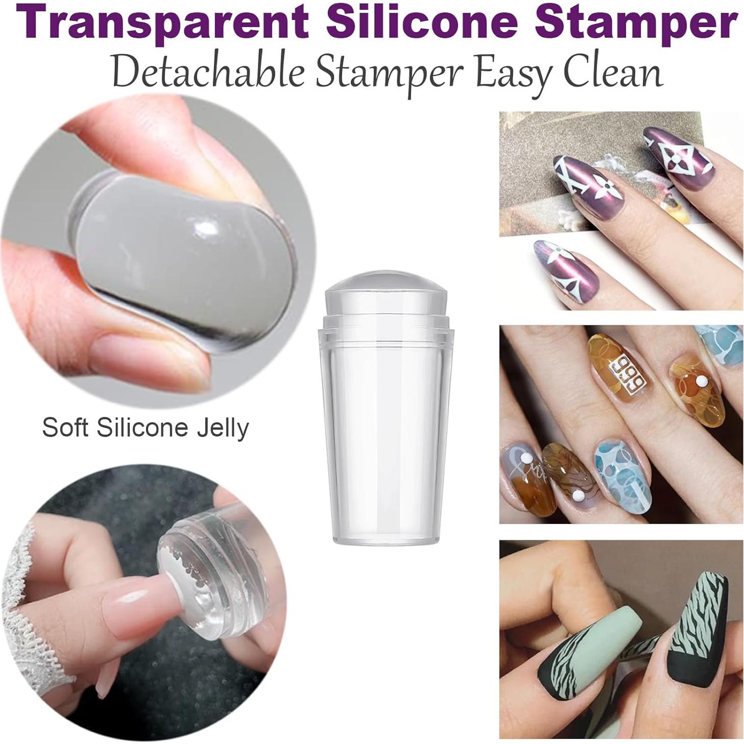 Kit de Pinceles y Estampador de Uñas KAYZON - 15 Piezas