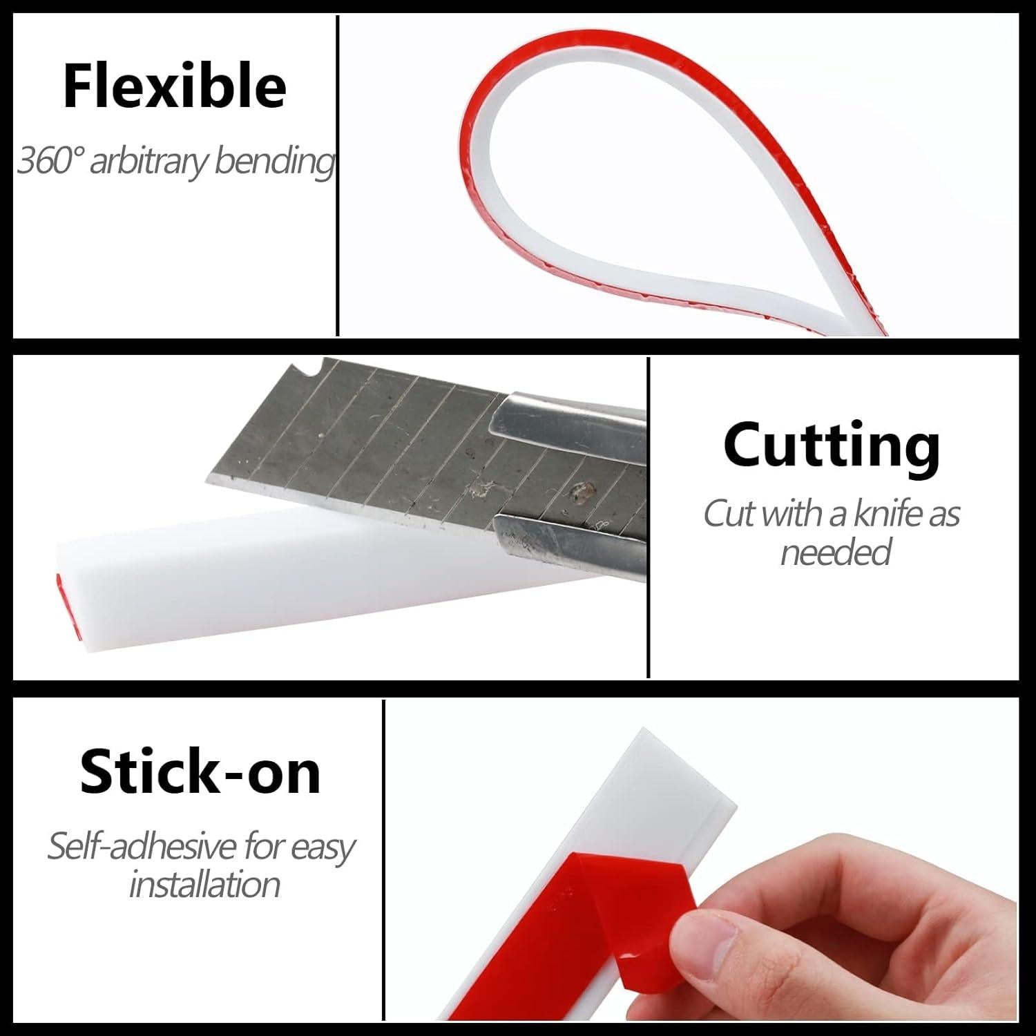 Dique de agua colapsable Risunpet 99 cm para ducha y cocina