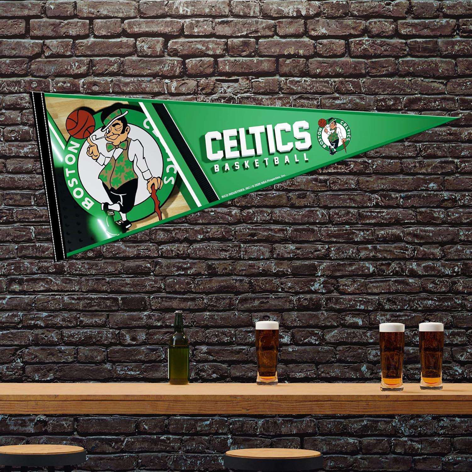 Banderín de Fieltro Rico Industries Boston Celtics 30x76 cm