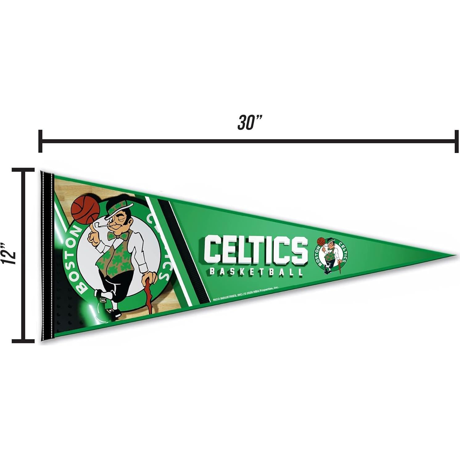 Banderín de Fieltro Rico Industries Boston Celtics 30x76 cm