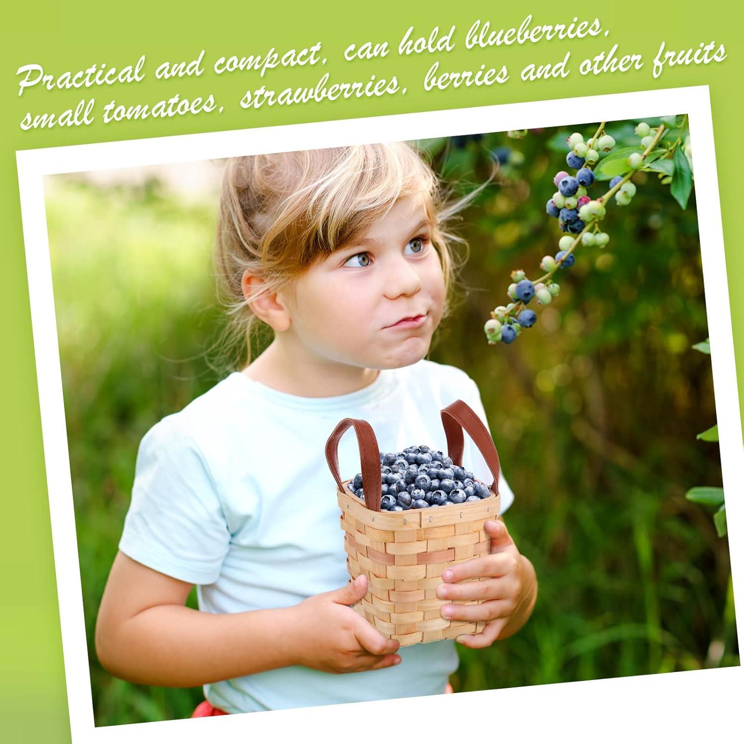 Cestas de Mimbre Rtteri 6 Pcs 11x11x10 cm Amarillo