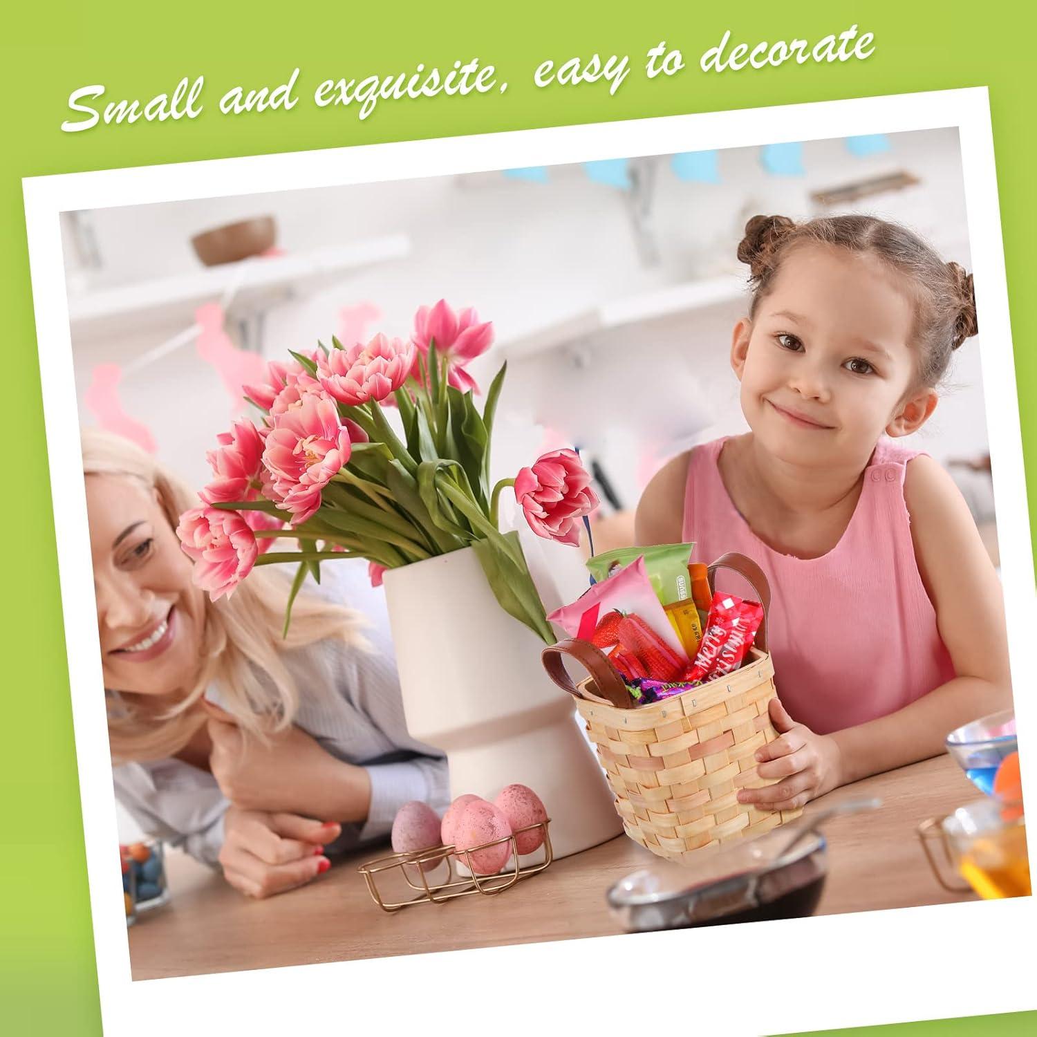 Cestas de Mimbre Rtteri 6 Pcs 11x11x10 cm Amarillo