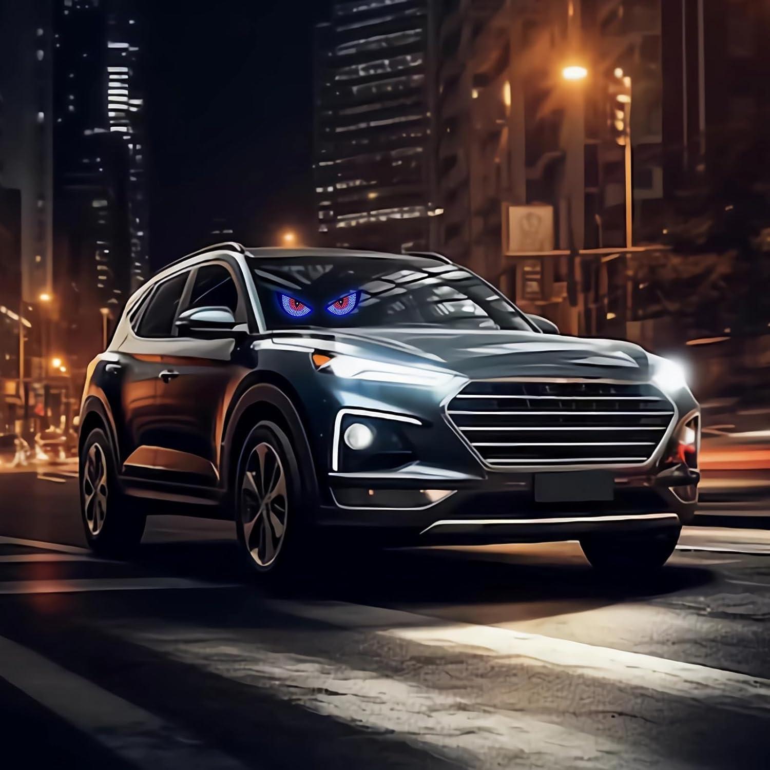 Luz LED Ojos del Diablo LECART para Autos USB Rojo y Azul