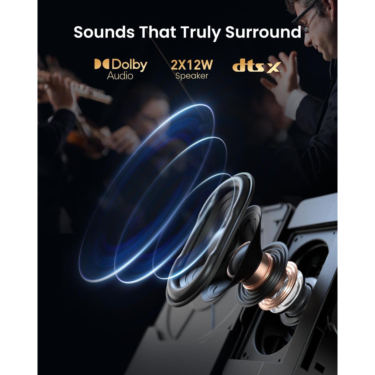 Proyector Láser 4K Dangbei DBOX02, 2450 Lúmenes, WiFi, Bluetooth