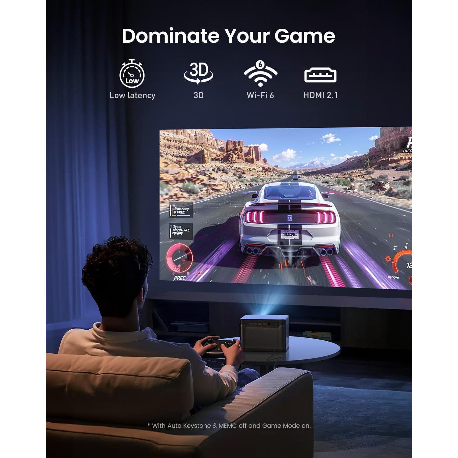 Proyector Láser 4K Dangbei DBOX02, 2450 Lúmenes, WiFi, Bluetooth