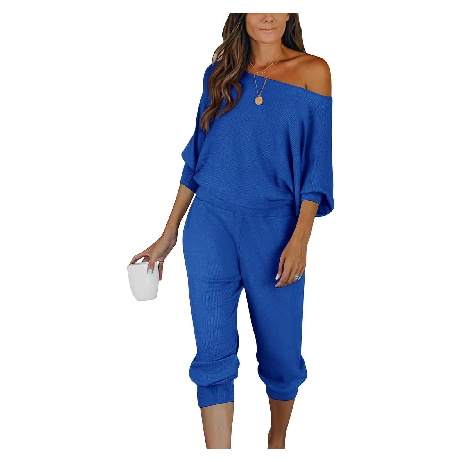 Conjunto de Chándal PRETTYGARDEN 2 Piezas Mujeres Azul
