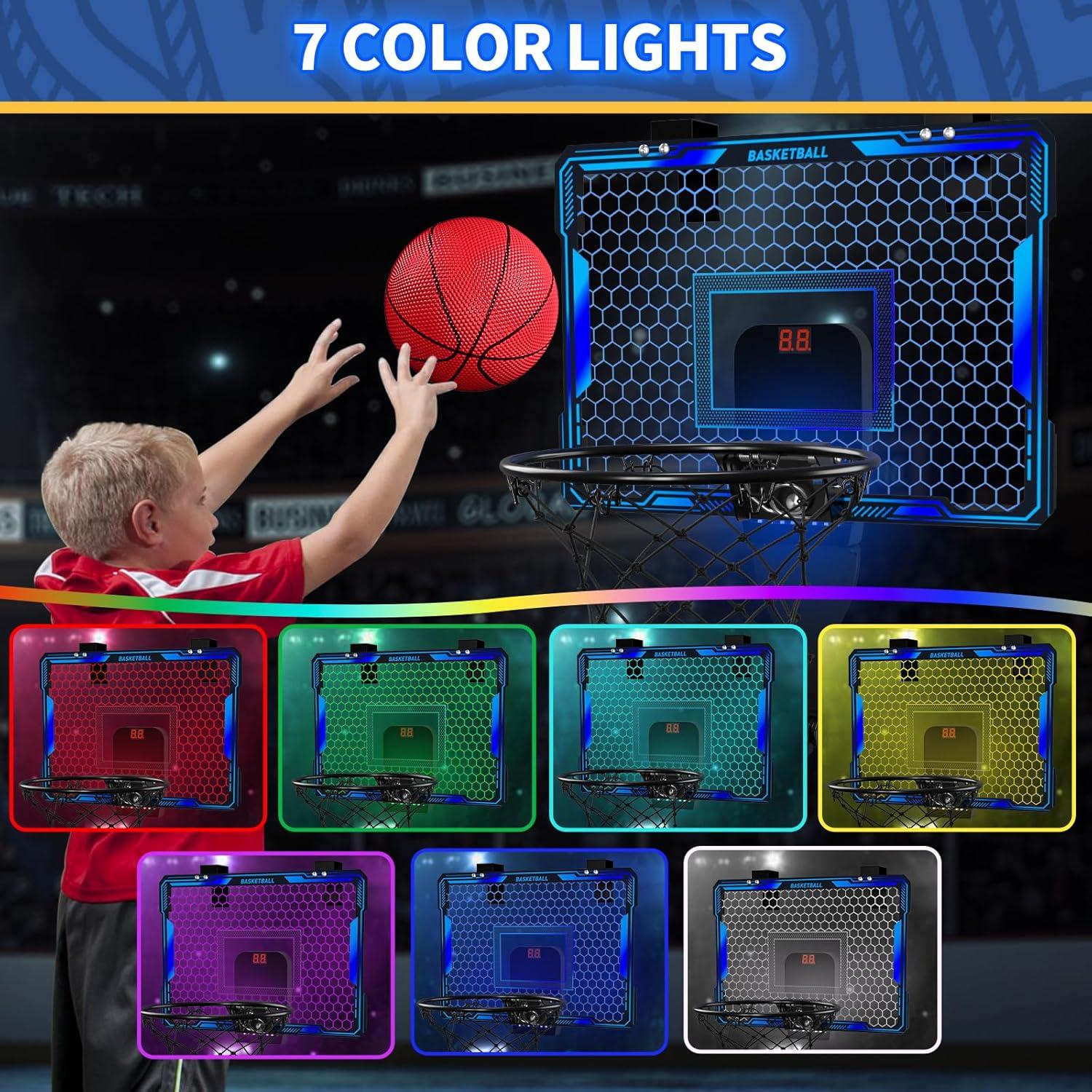Aro de Baloncesto HYES LED con Control Remoto y 3 Modos