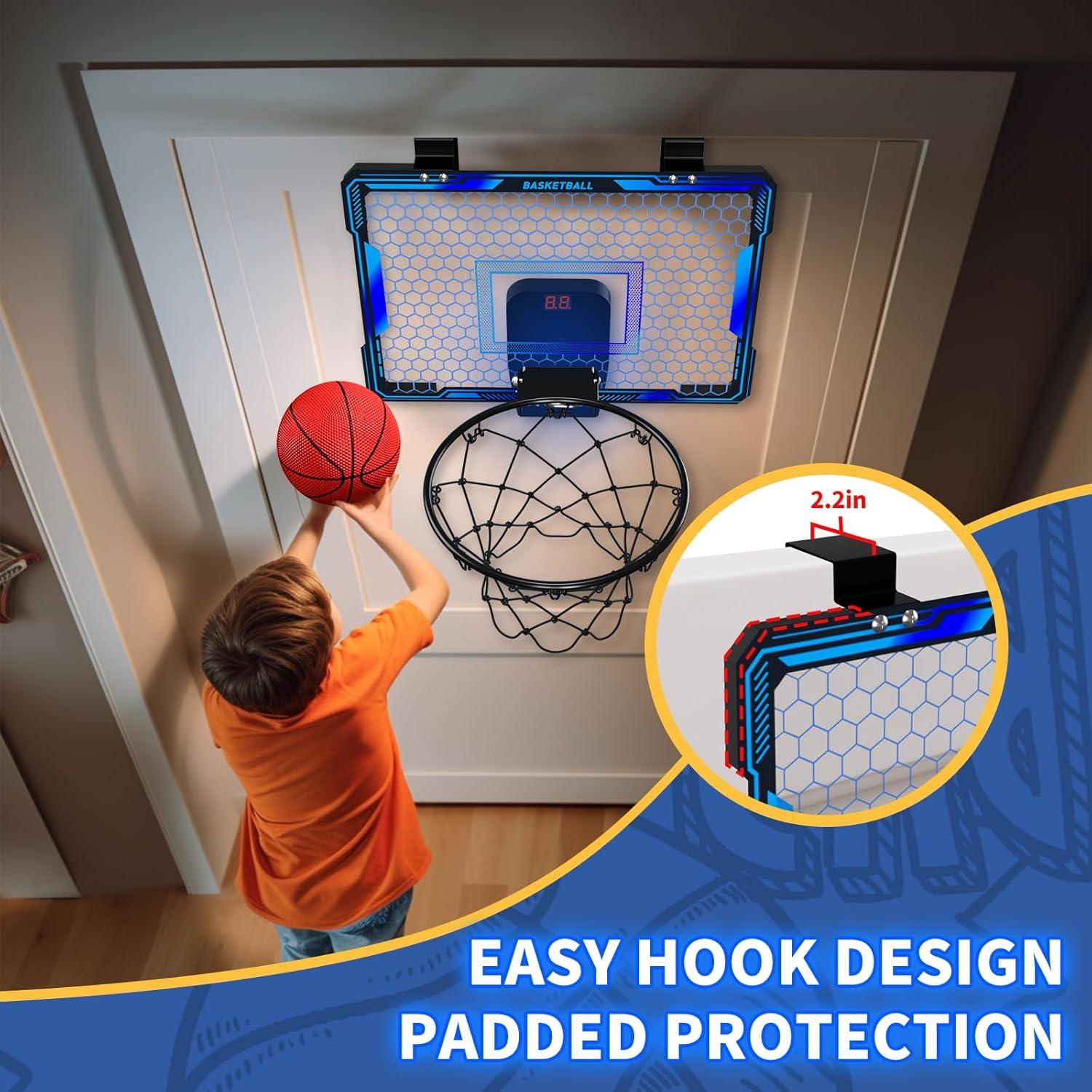 Aro de Baloncesto HYES LED con Control Remoto y 3 Modos