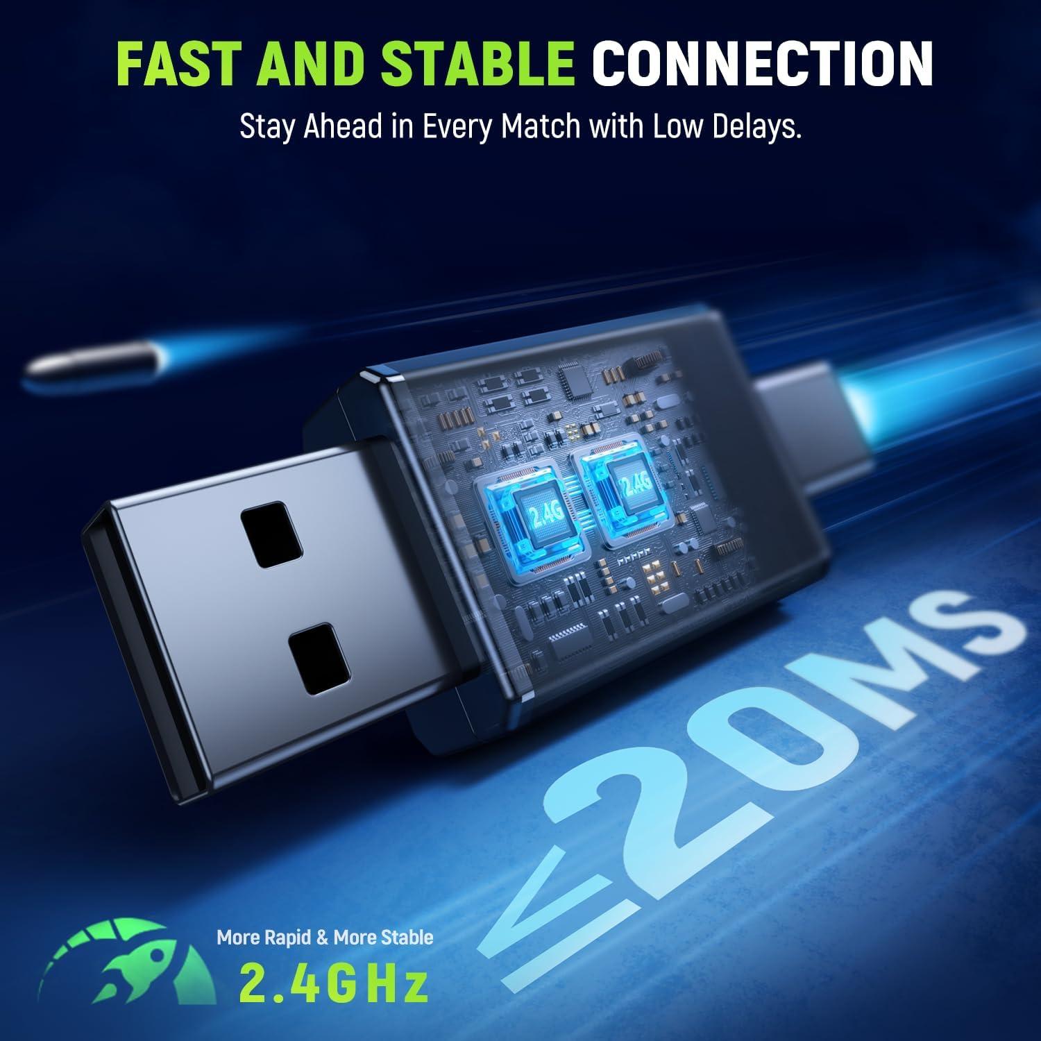 Auriculares Inalámbricos Tatybo WT01 7.1 Surround 40H PS5 PS4 PC