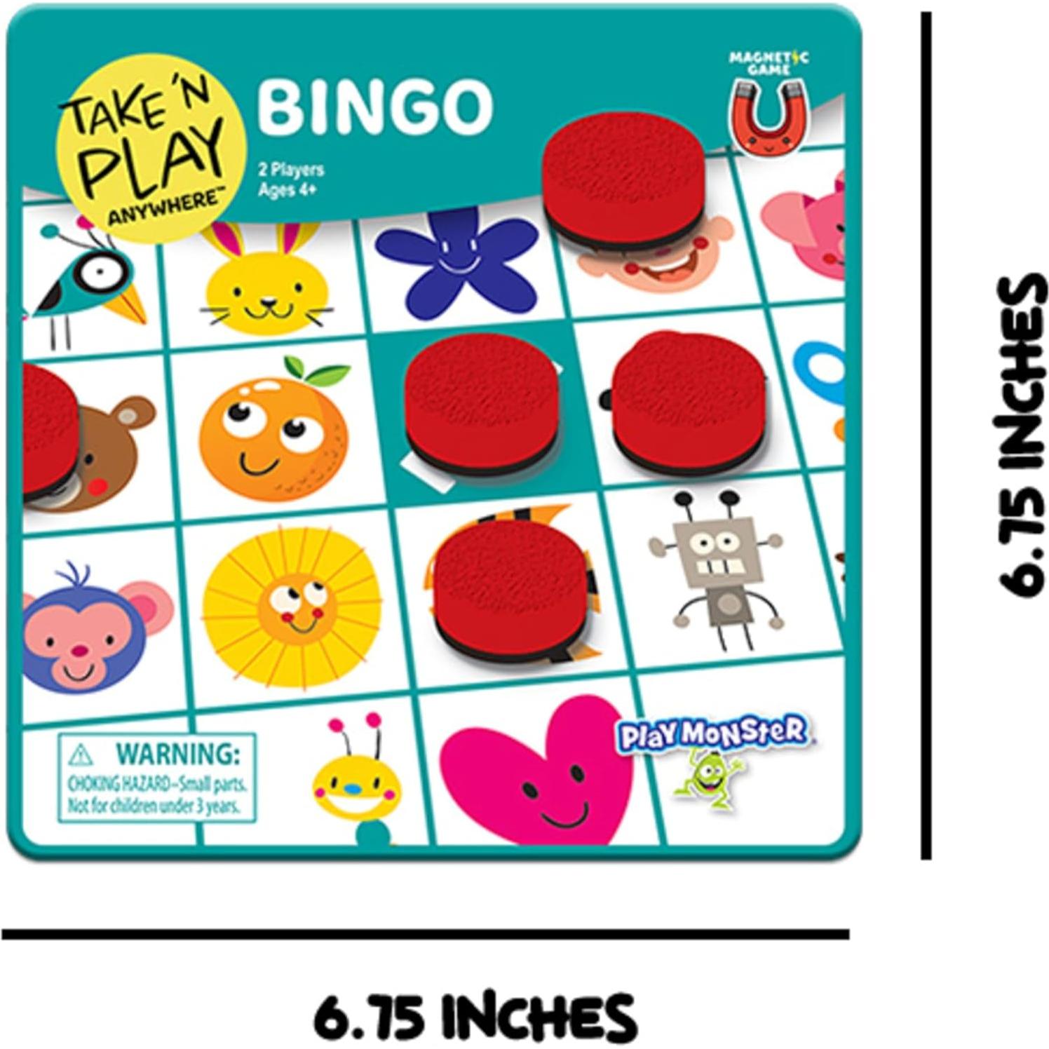 Juego de Bingo Magnético Portátil PlayMonster - Para 2 Jugadores 4+