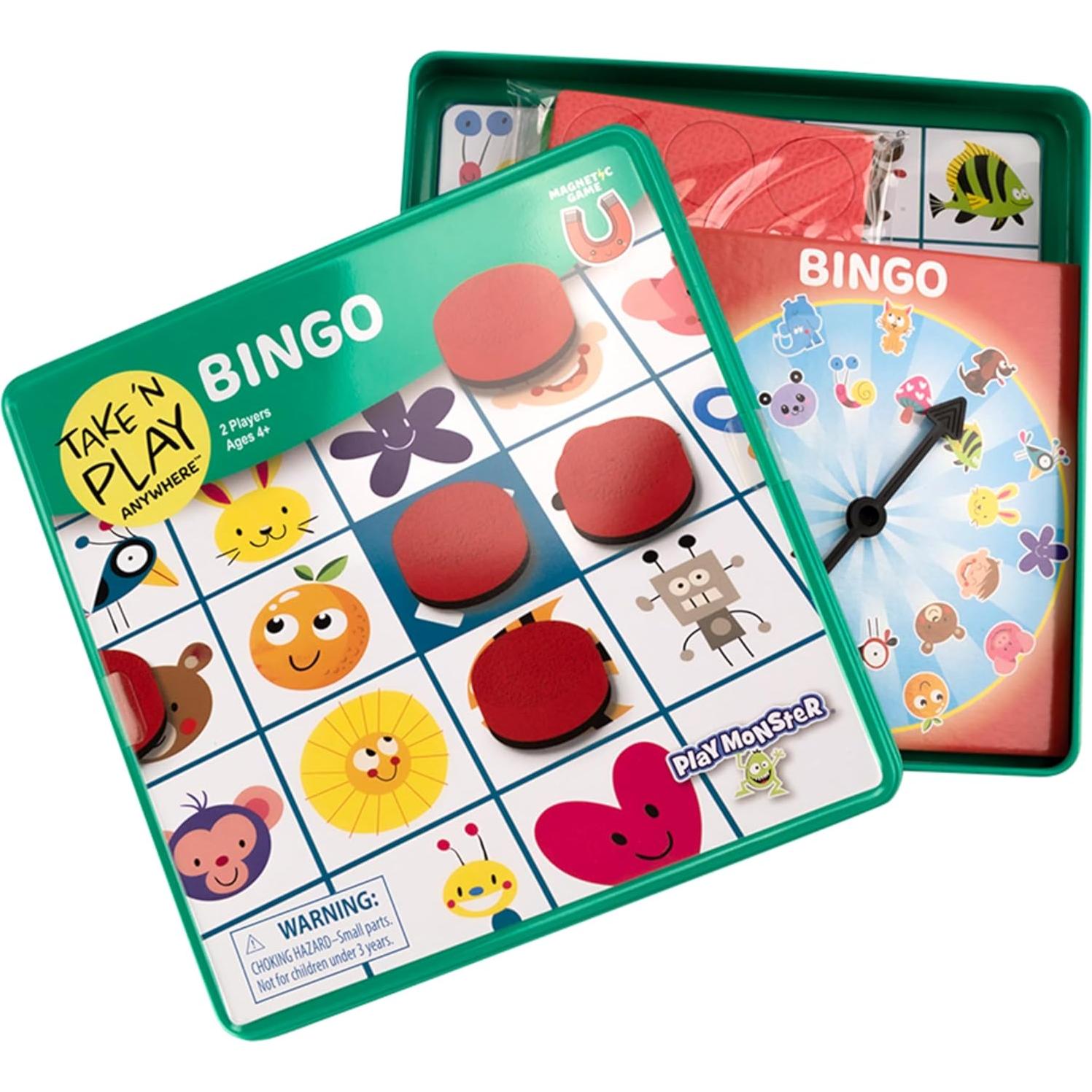 Juego de Bingo Magnético Portátil PlayMonster - Para 2 Jugadores 4+