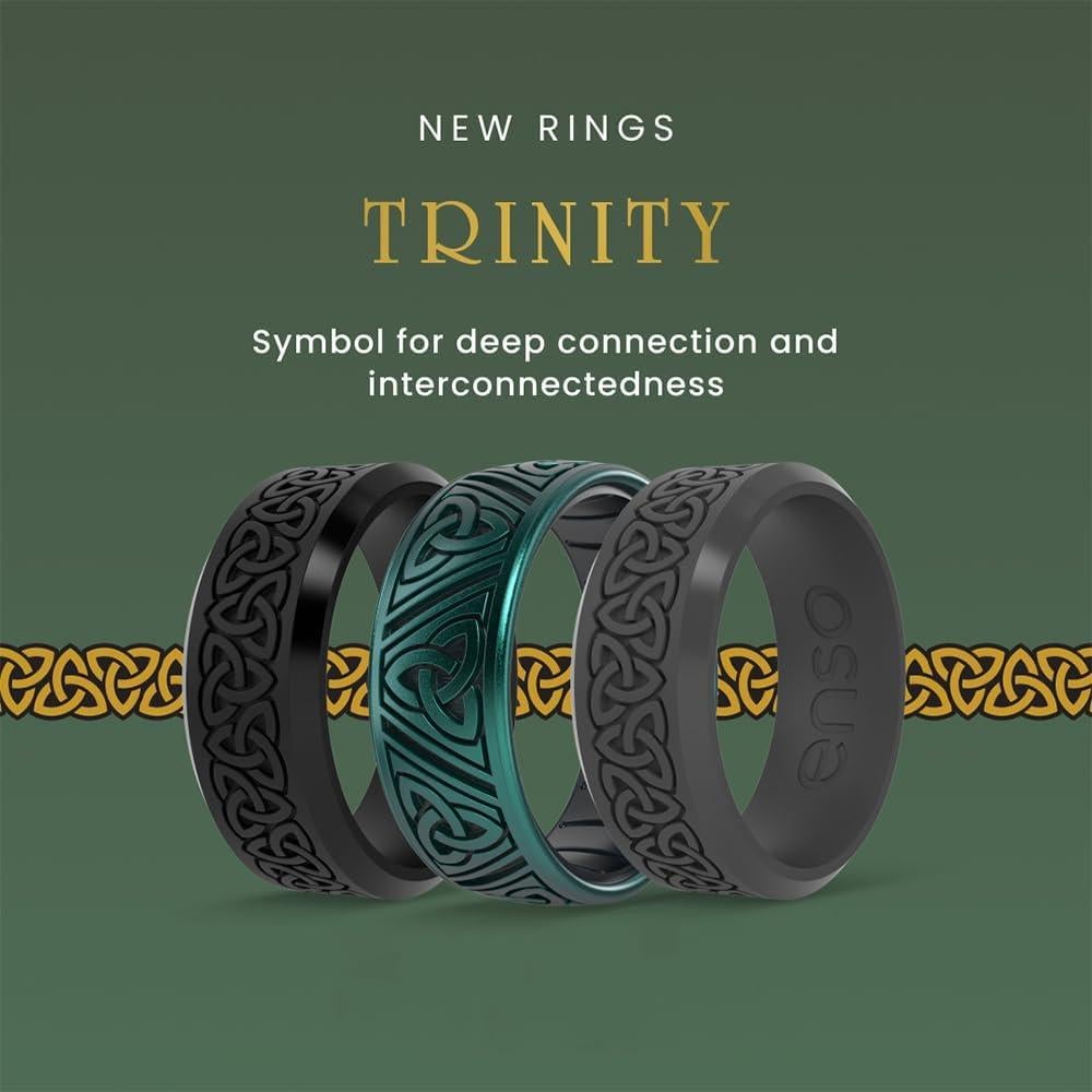 Anillo Claddagh Enso Rings - Silicona Flexible y Cómoda