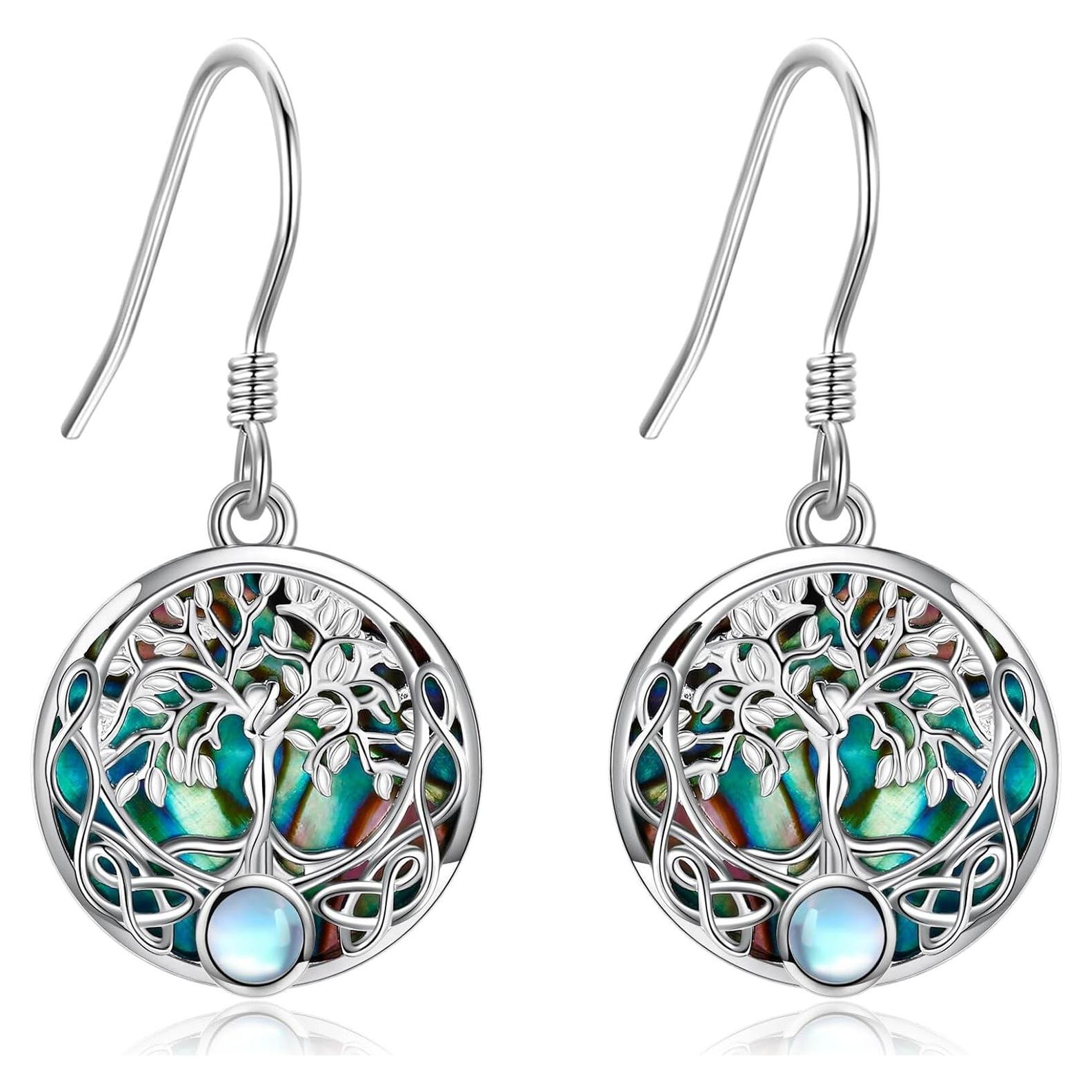 Pendientes Árbol de la Vida ONEFINITY 925 Plata Colgantes