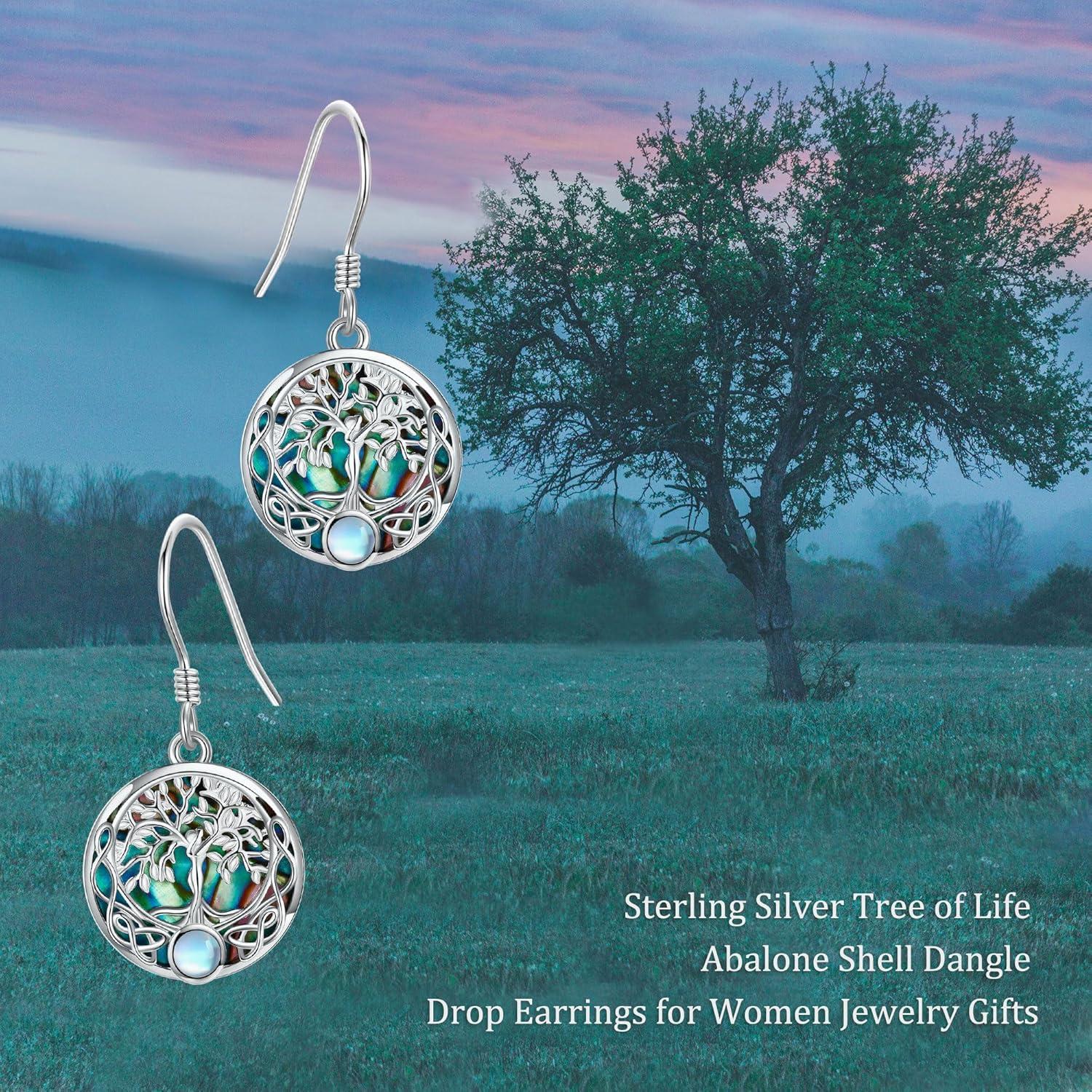 Pendientes Árbol de la Vida ONEFINITY 925 Plata Colgantes