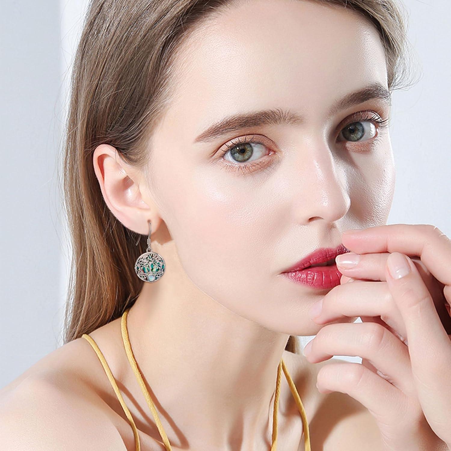 Pendientes Árbol de la Vida ONEFINITY 925 Plata Colgantes