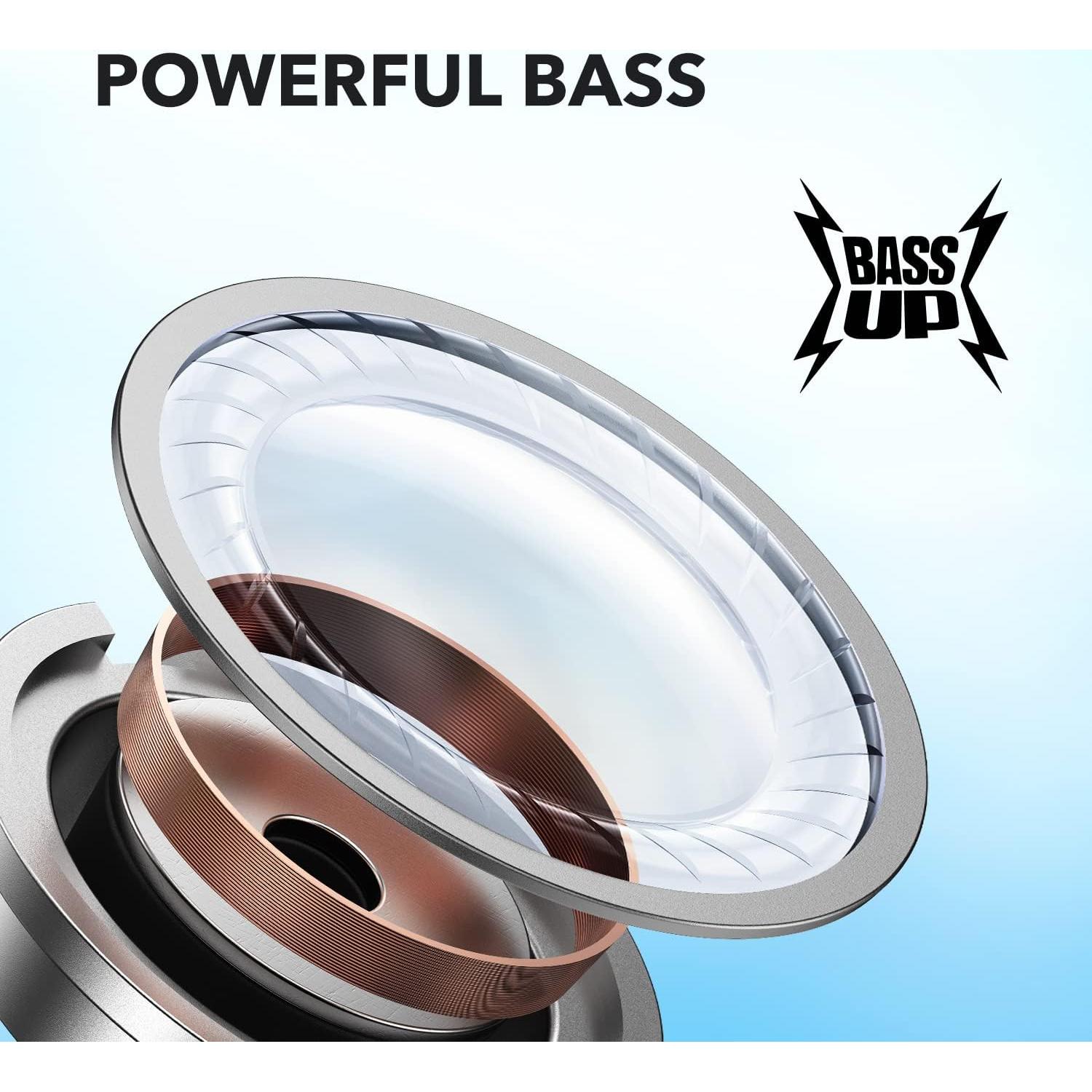 Soundcore by Anker P20i True Wireless Earbuds, 10mm Drivers with Big Bass, Bluetooth 5.3, 30H Long Playtime, Water-Resistant, 2 Mics for AI Clear Calls, 22 Preset EQs, Customization via App (Renewed)