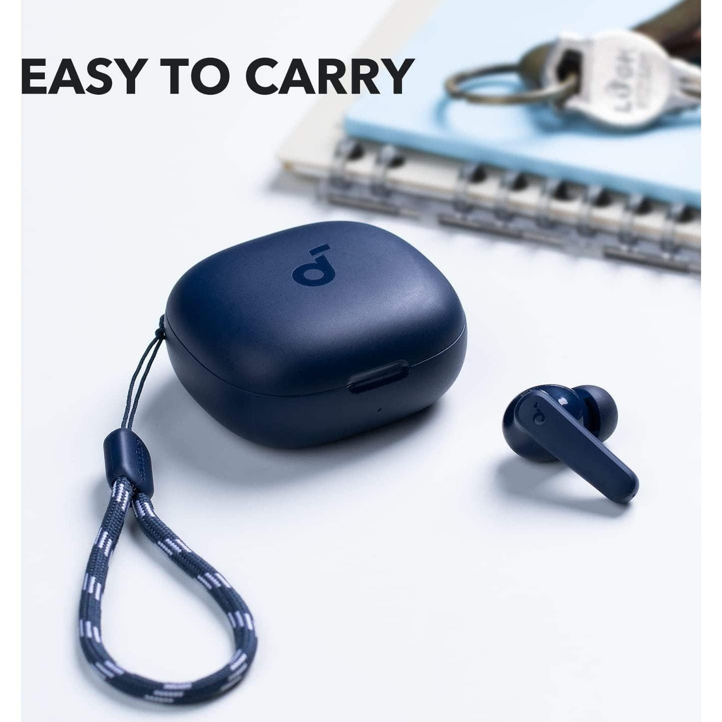 Soundcore by Anker P20i True Wireless Earbuds, 10mm Drivers with Big Bass, Bluetooth 5.3, 30H Long Playtime, Water-Resistant, 2 Mics for AI Clear Calls, 22 Preset EQs, Customization via App (Renewed)