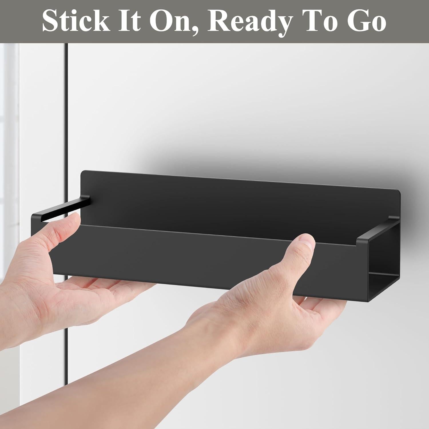 Organizador de Especias Magnético HuggieGems 4 Paquetes Negro