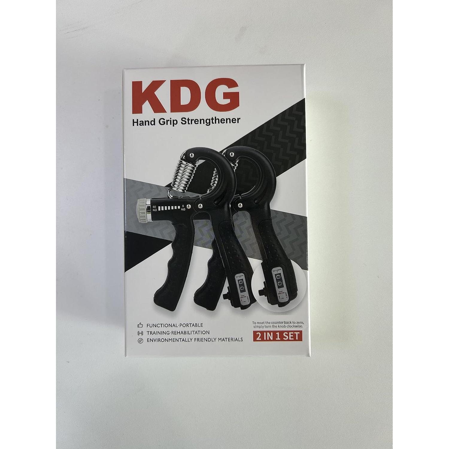 Fortalecedor de Agarre KDG P-01 2 Paquetes Ajustable 4.54-59 kg