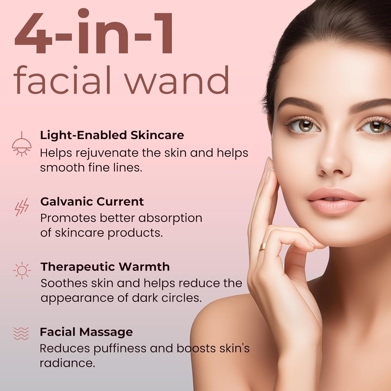 Varita de Terapia de Luz 4 en 1 Londxin - Cuidado Facial LED