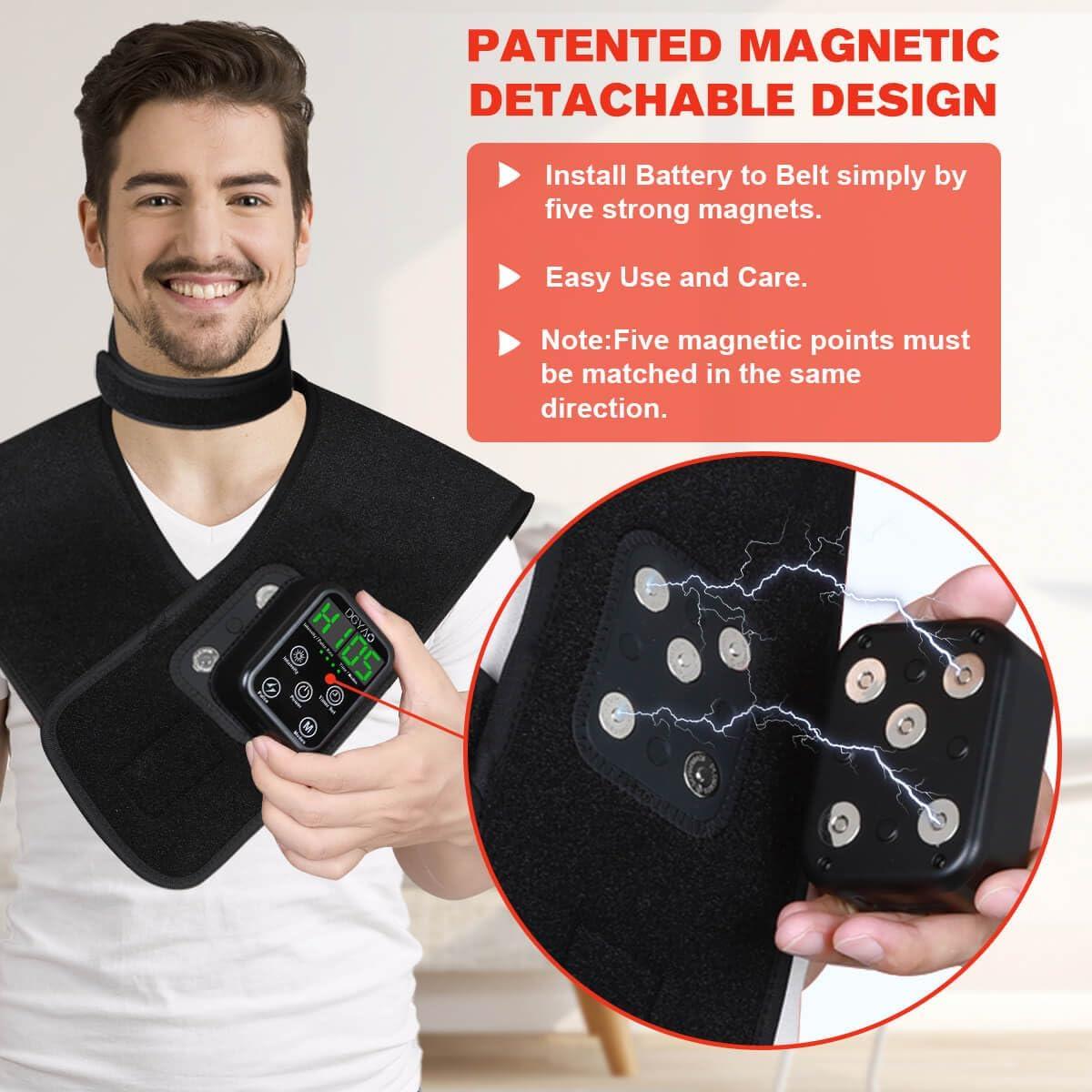 Terapia de Luz Roja Inalámbrica DGYAO RC2 para Cuello y Hombros