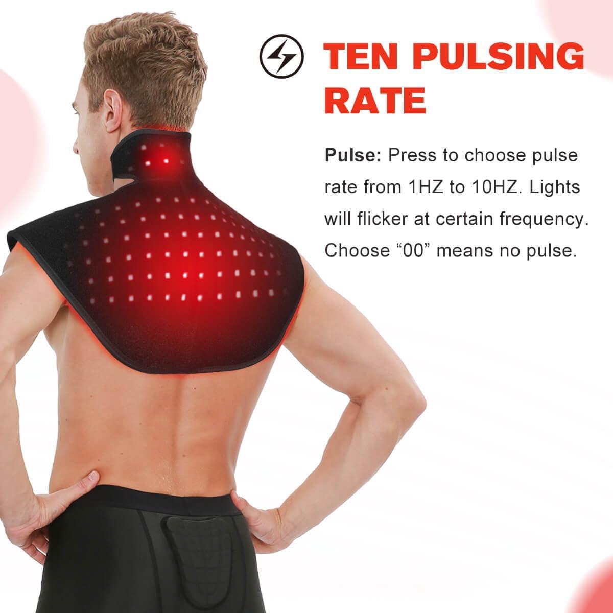 Terapia de Luz Roja Inalámbrica DGYAO RC2 para Cuello y Hombros