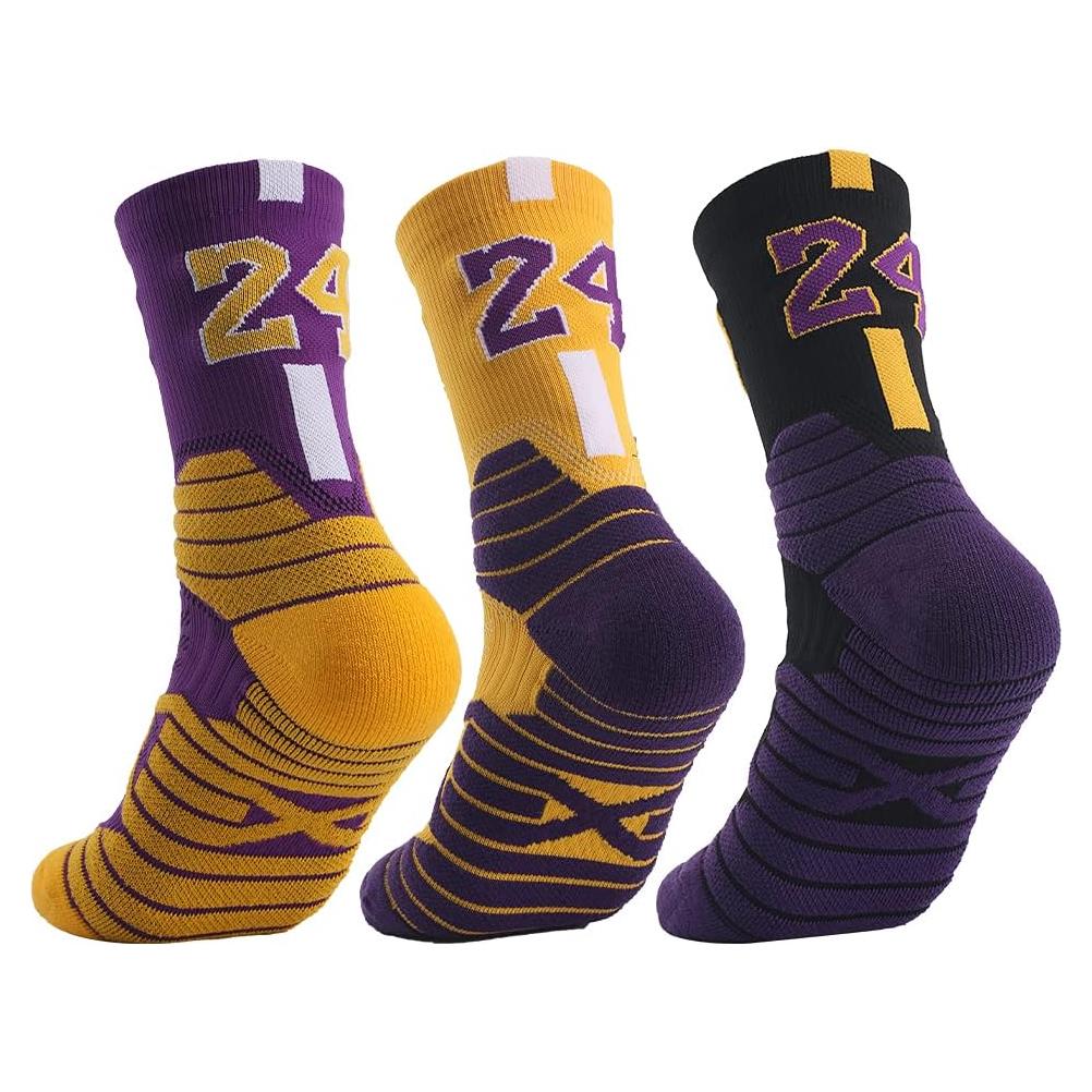 Calcetines de Baloncesto Elite Kobe 24 Compresión 3 Pares