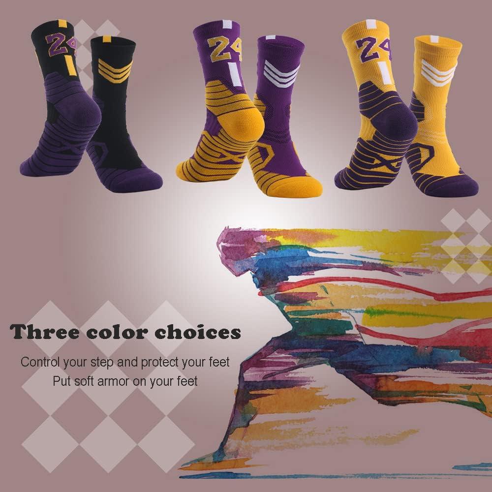 Calcetines de Baloncesto Elite Kobe 24 Compresión 3 Pares