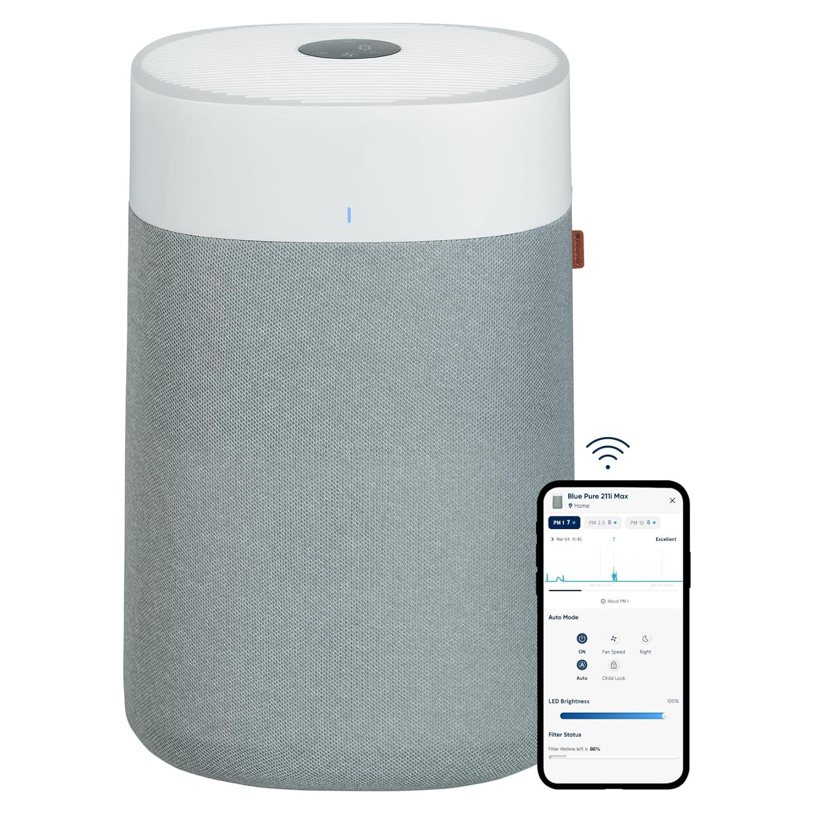 Purificador de Aire Blueair Blue Pure 211i Max - 283,9 m²