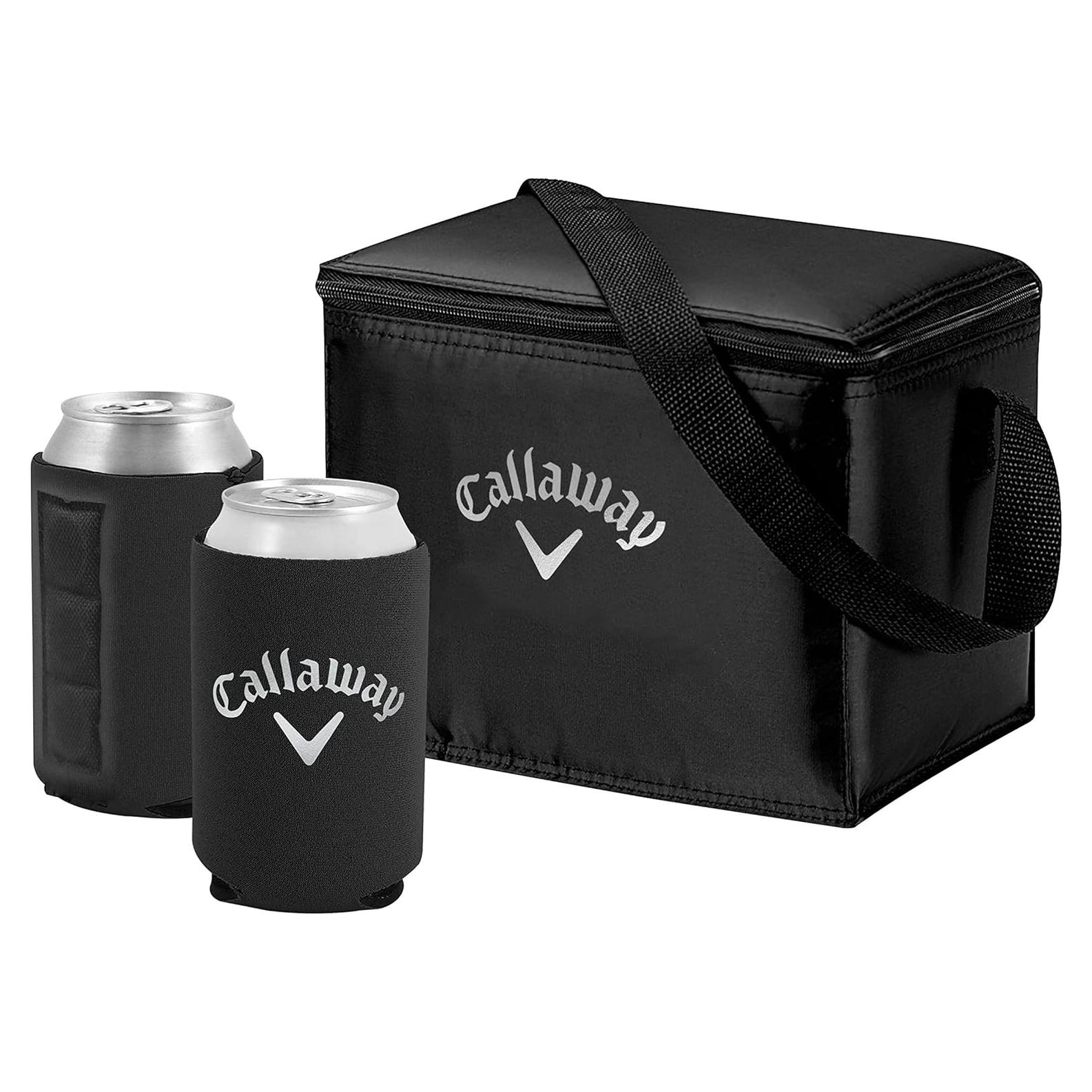Bolsa Térmica Callaway con Koozies Magnéticos, Negro