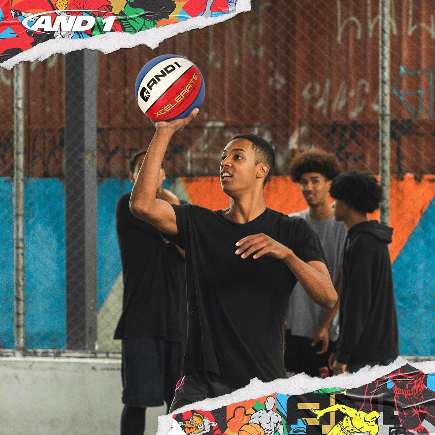 Balón de baloncesto AND1 Xcelerate 74.93 cm con bomba