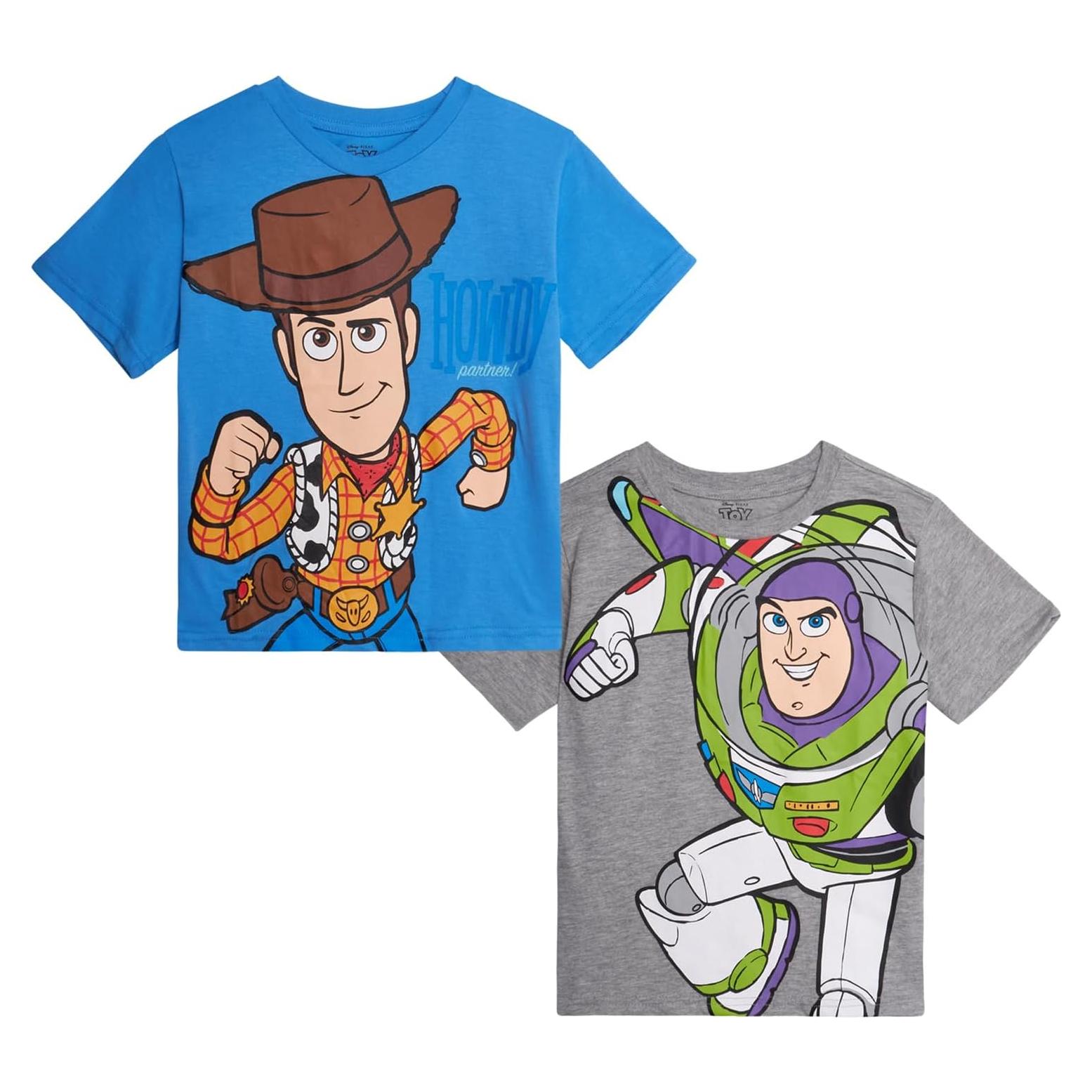 Camisetas Gráficas Disney Toy Story para Niños 2T - Paquete de 2