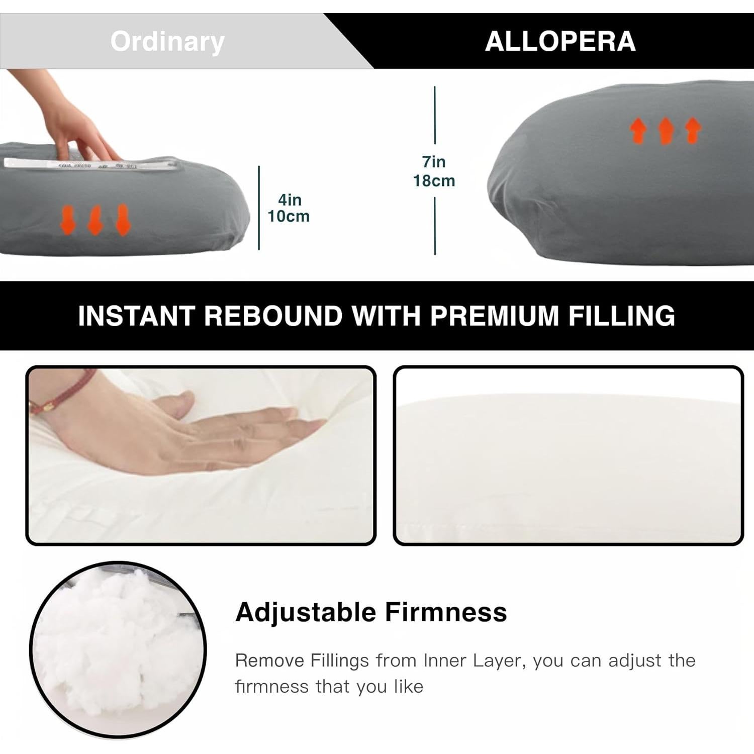 Almohada de Maternidad ALLOPERA Jshape 144.78 cm Terciopelo