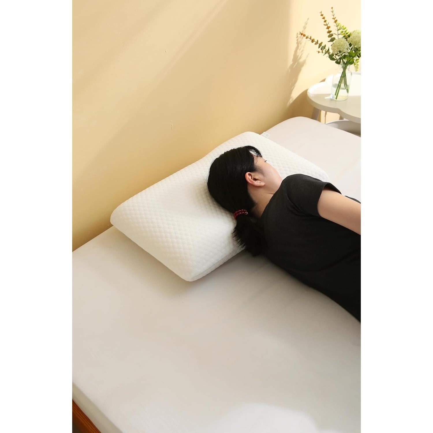Almohada de Espuma Viscoelástica CSDLF Estándar Suave Blanca