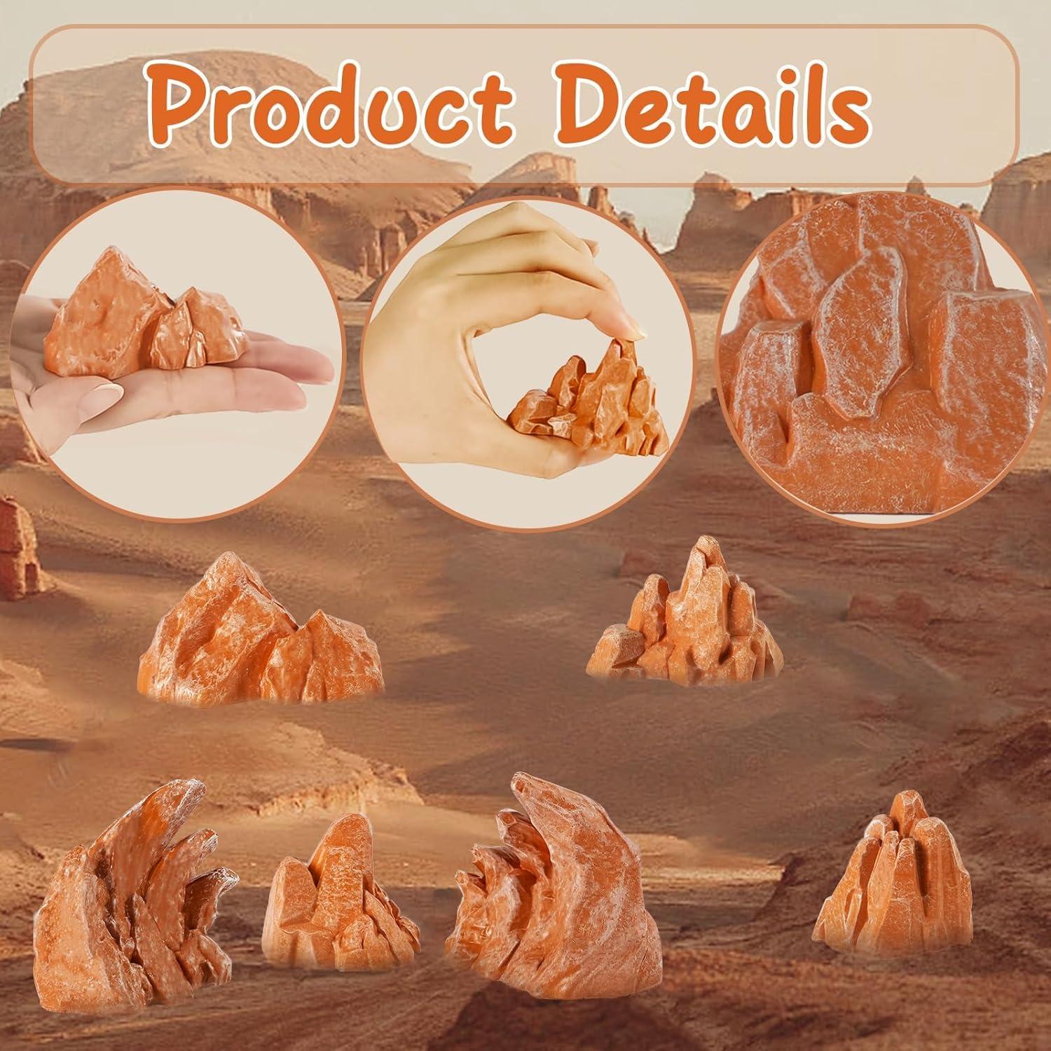 Warmtree 10 Pcs Rocas de Diorama de Simulación en Miniatura